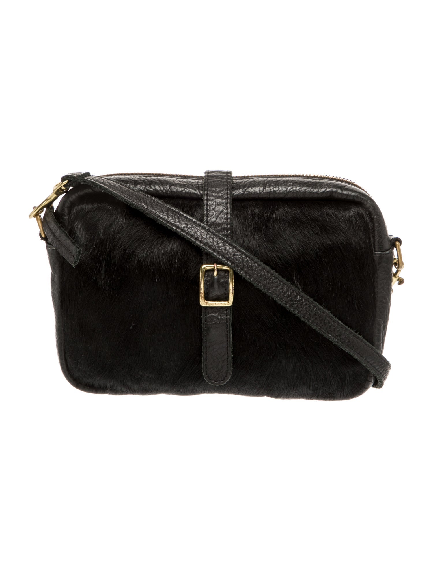 Clare V. Fur Crossbody Bag