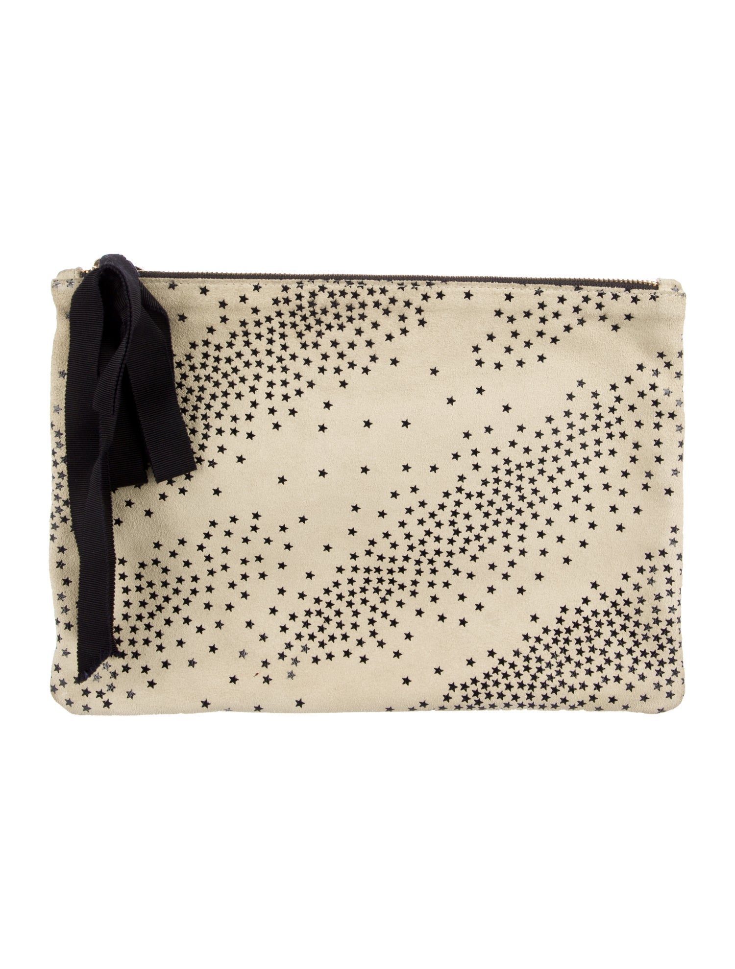 Clare V. Leather Cosmetic With Star Print Design