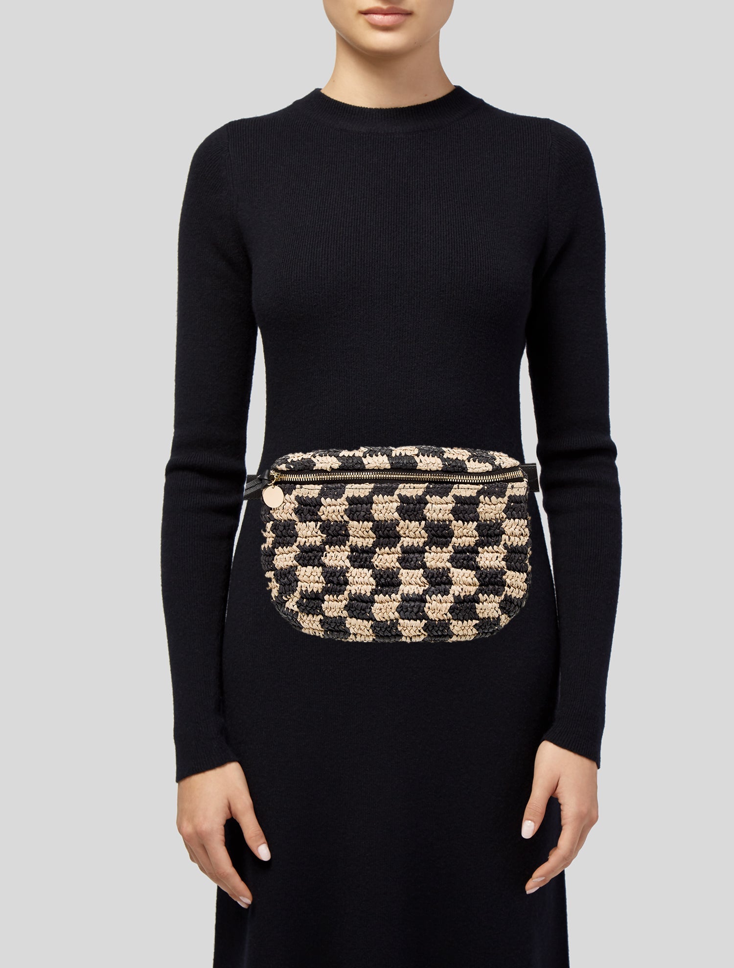 Clare V. Raffia Belt Bag