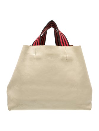 Clare V. Leather Top Handle Bag