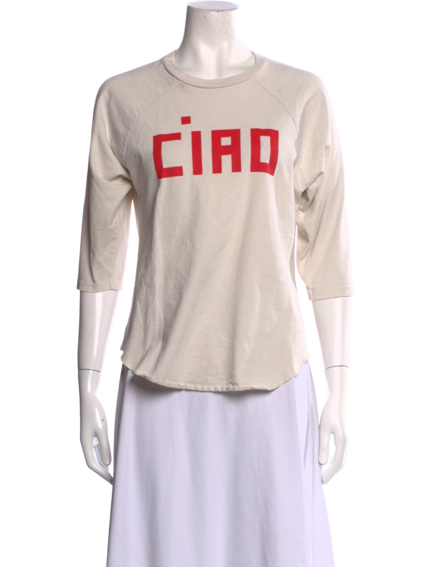 Clare V. Graphic Print Crew Neck T-Shirt