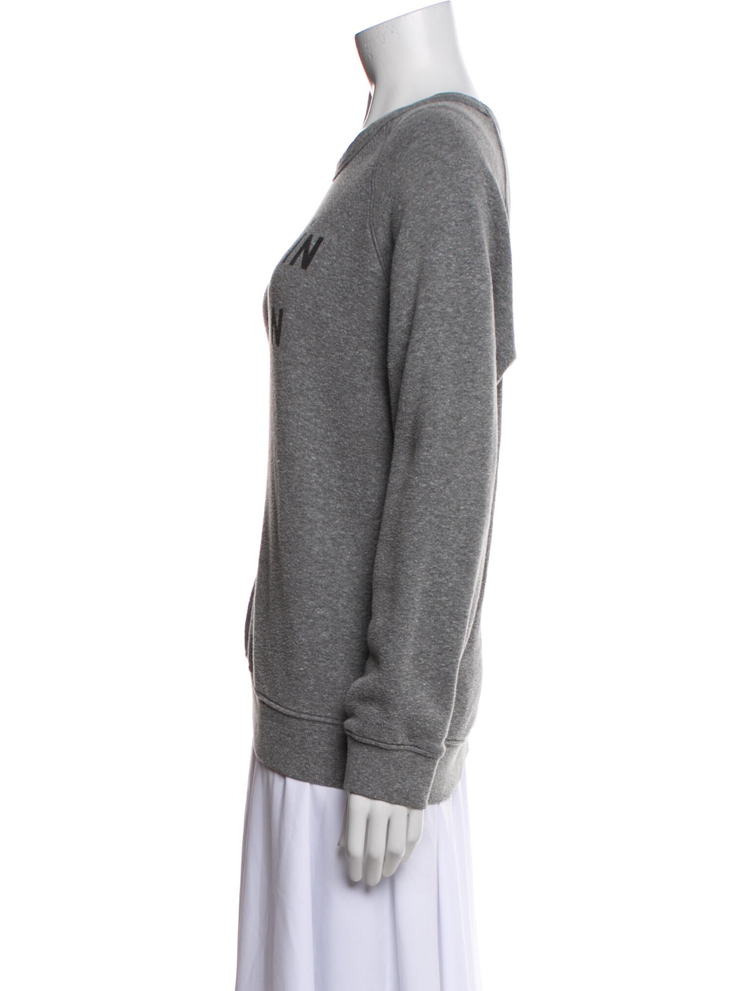 Clare V. Graphic Print Crew Neck Sweatshirt