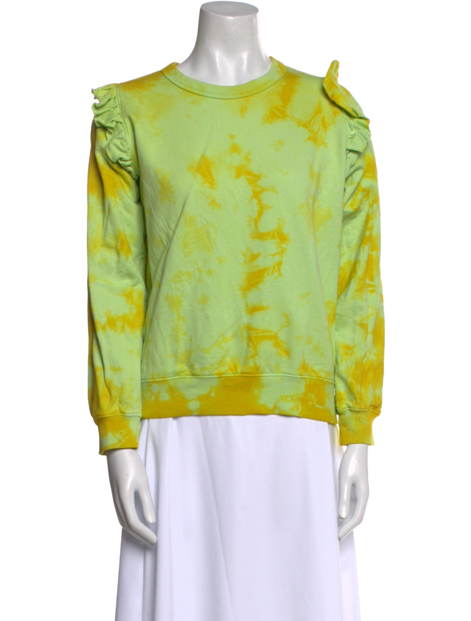 Clare V. Printed Crew Neck Sweatshirt