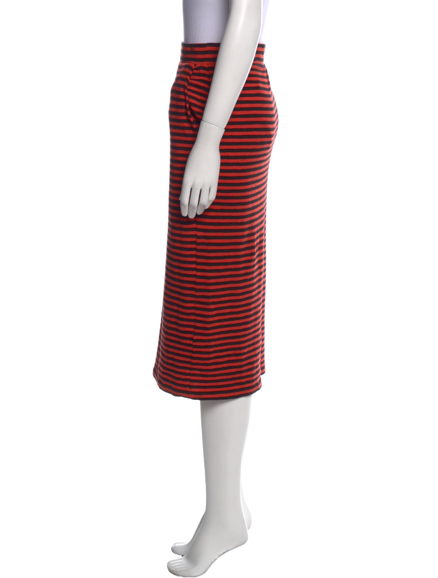 Clare V. Striped Knee-Length Skirt w/ Tags