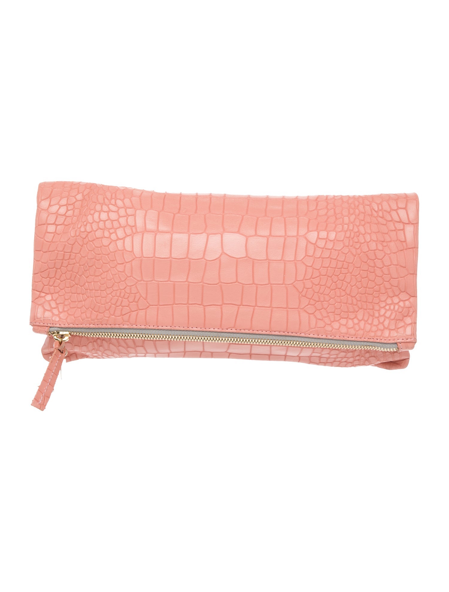 Clare V. Embossed Leather Clutch