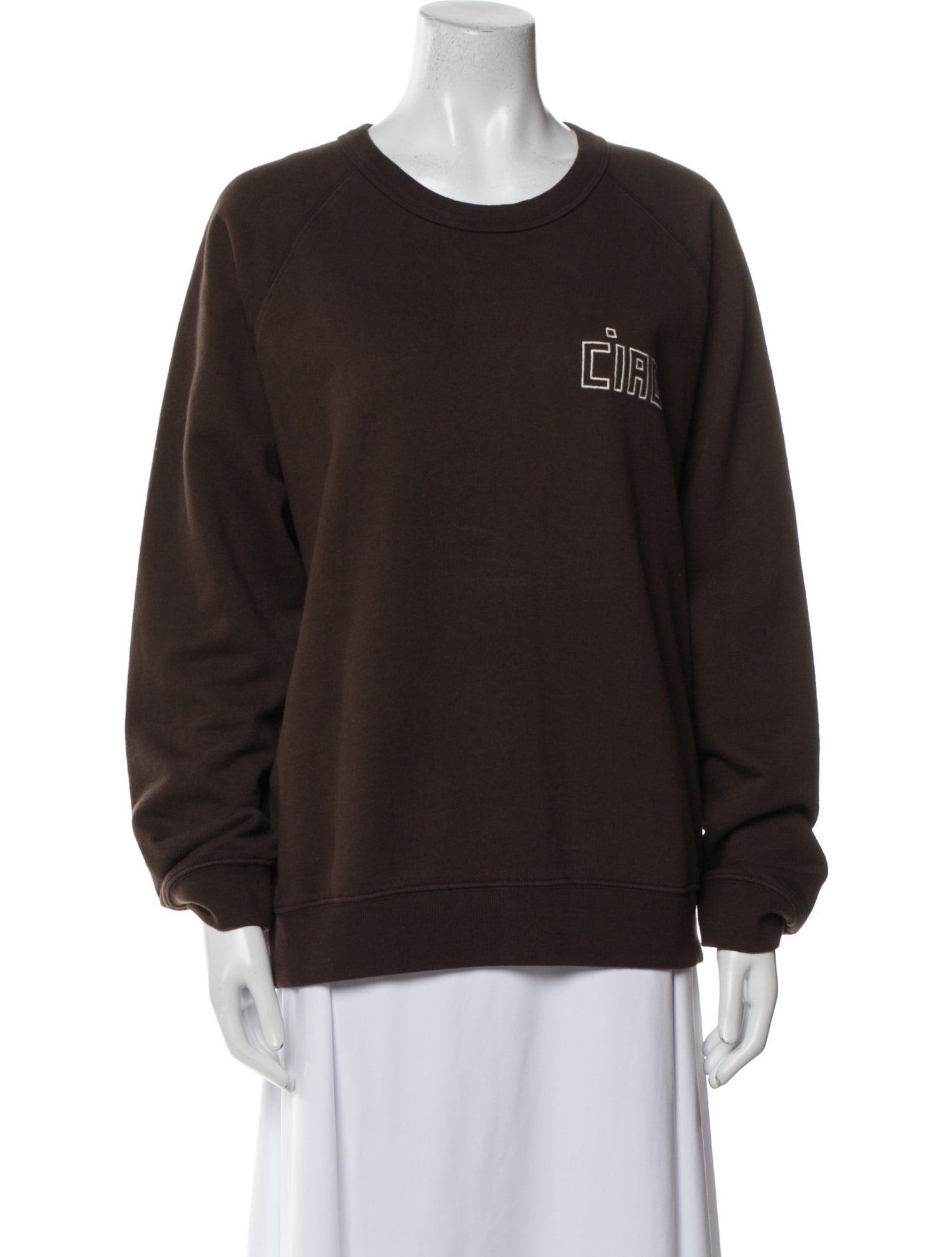 Clare V. Crew Neck Long Sleeve Sweatshirt
