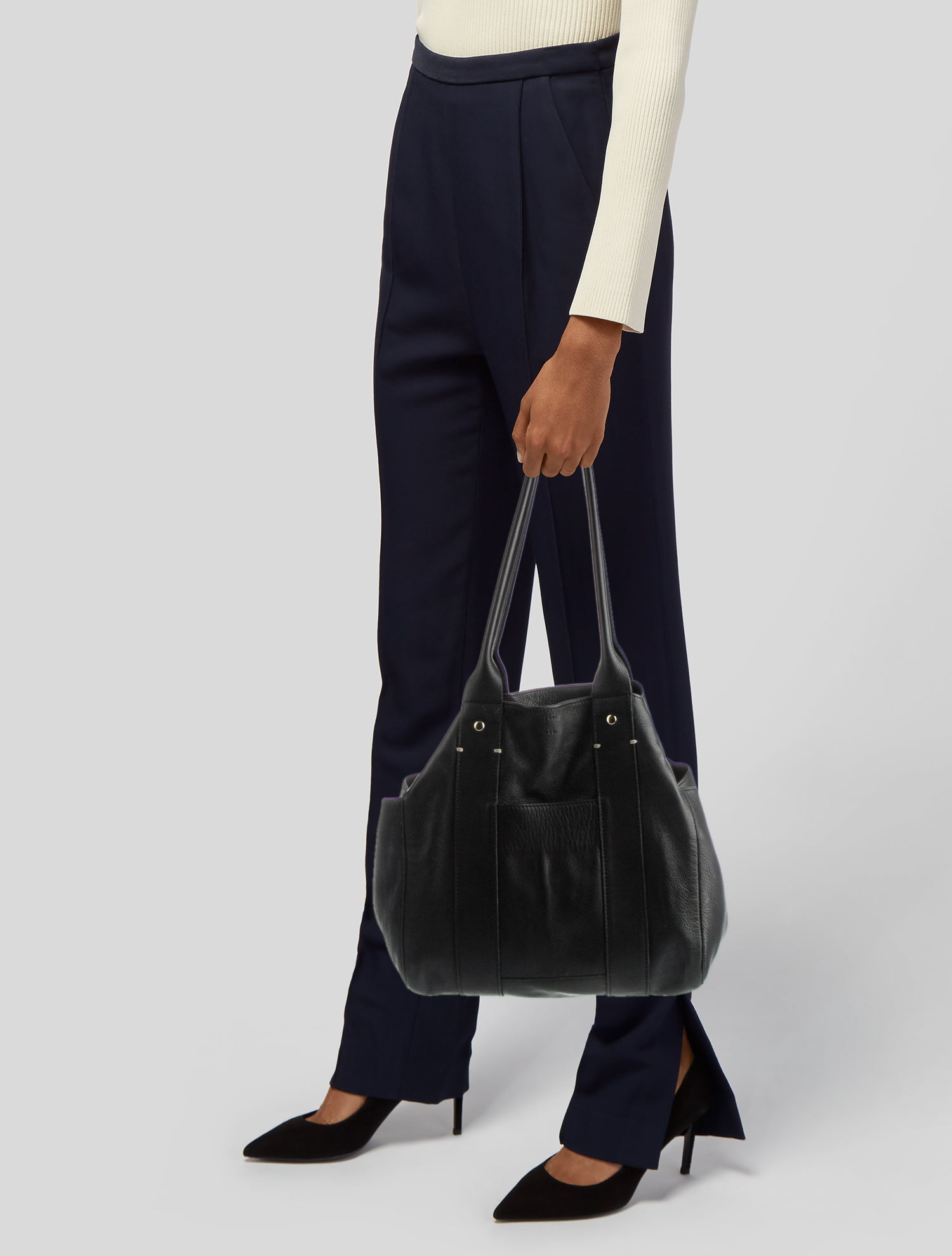 Clare V. Leather Shoulder Bag