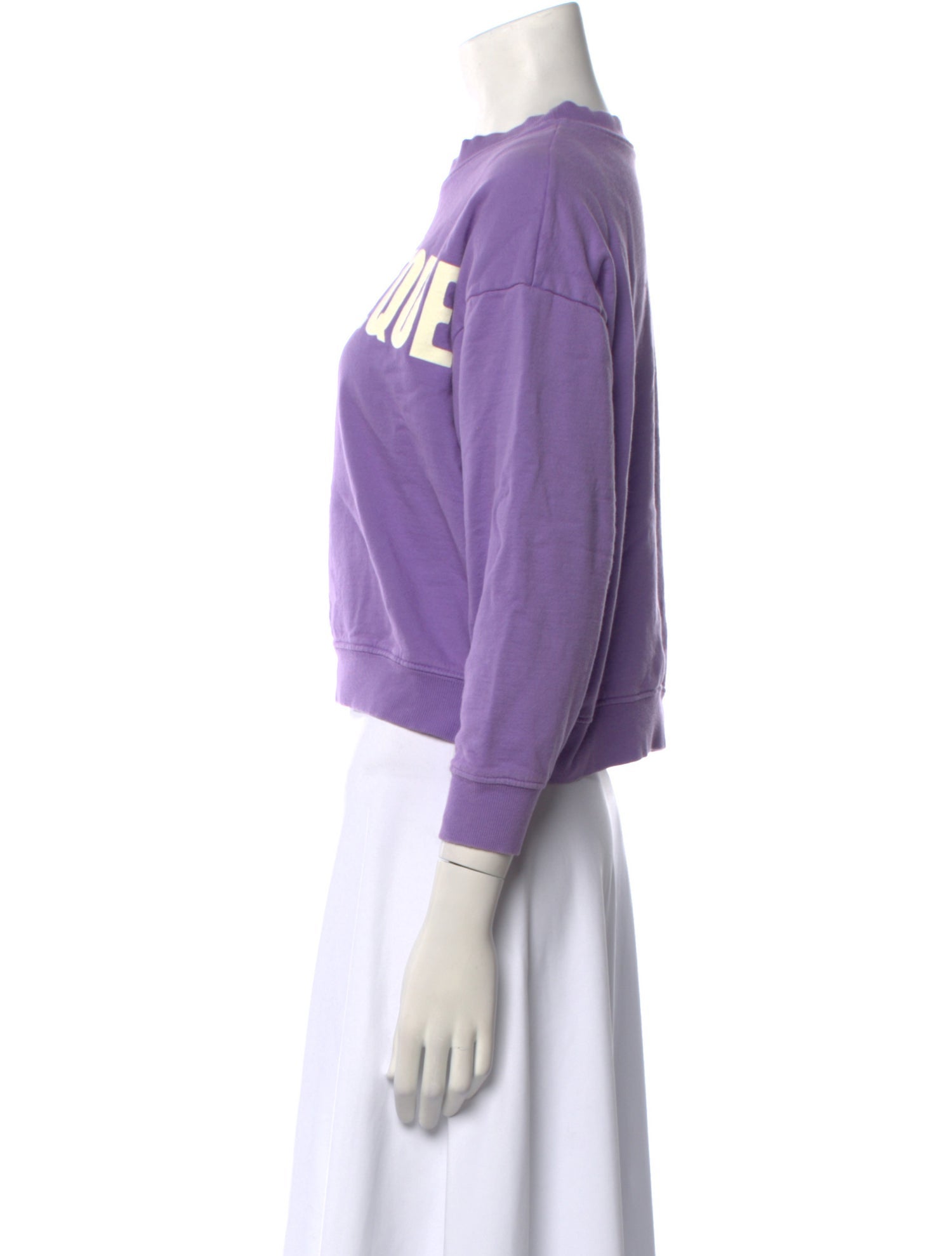 Clare V. Graphic Print Crew Neck Sweatshirt