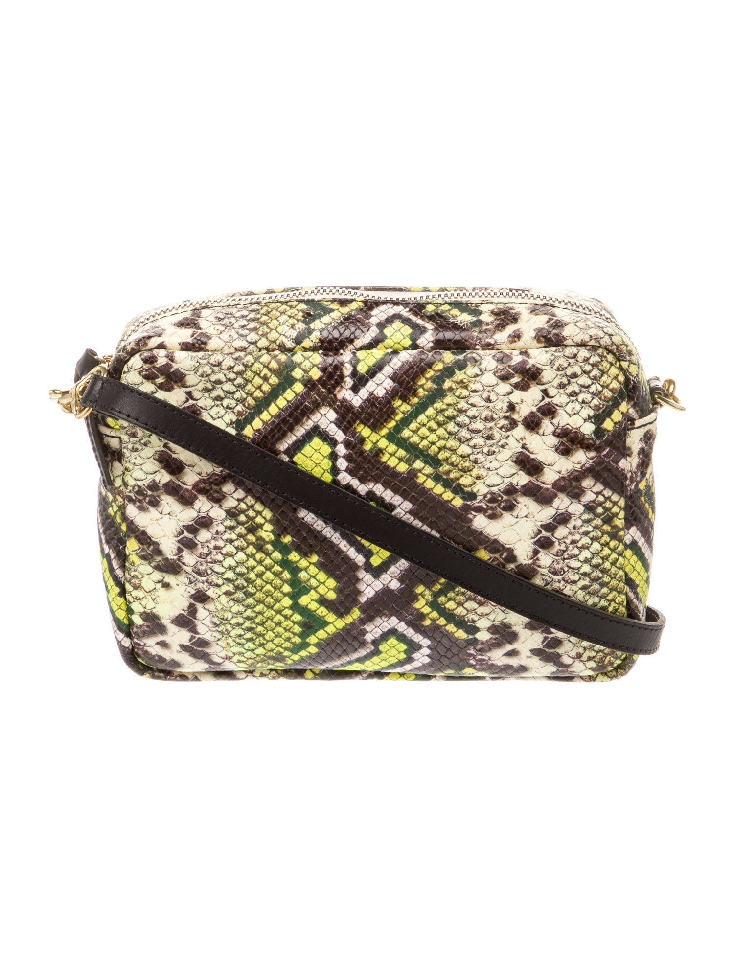 Clare V. Embossed Leather Shoulder Bag