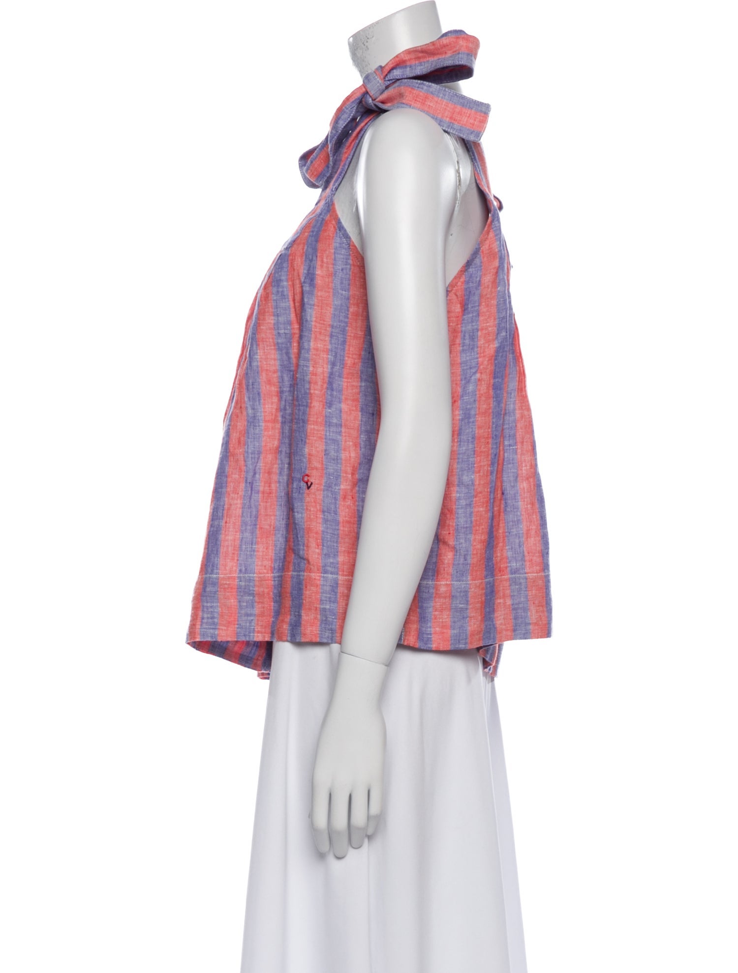 Clare V. Linen Printed Top