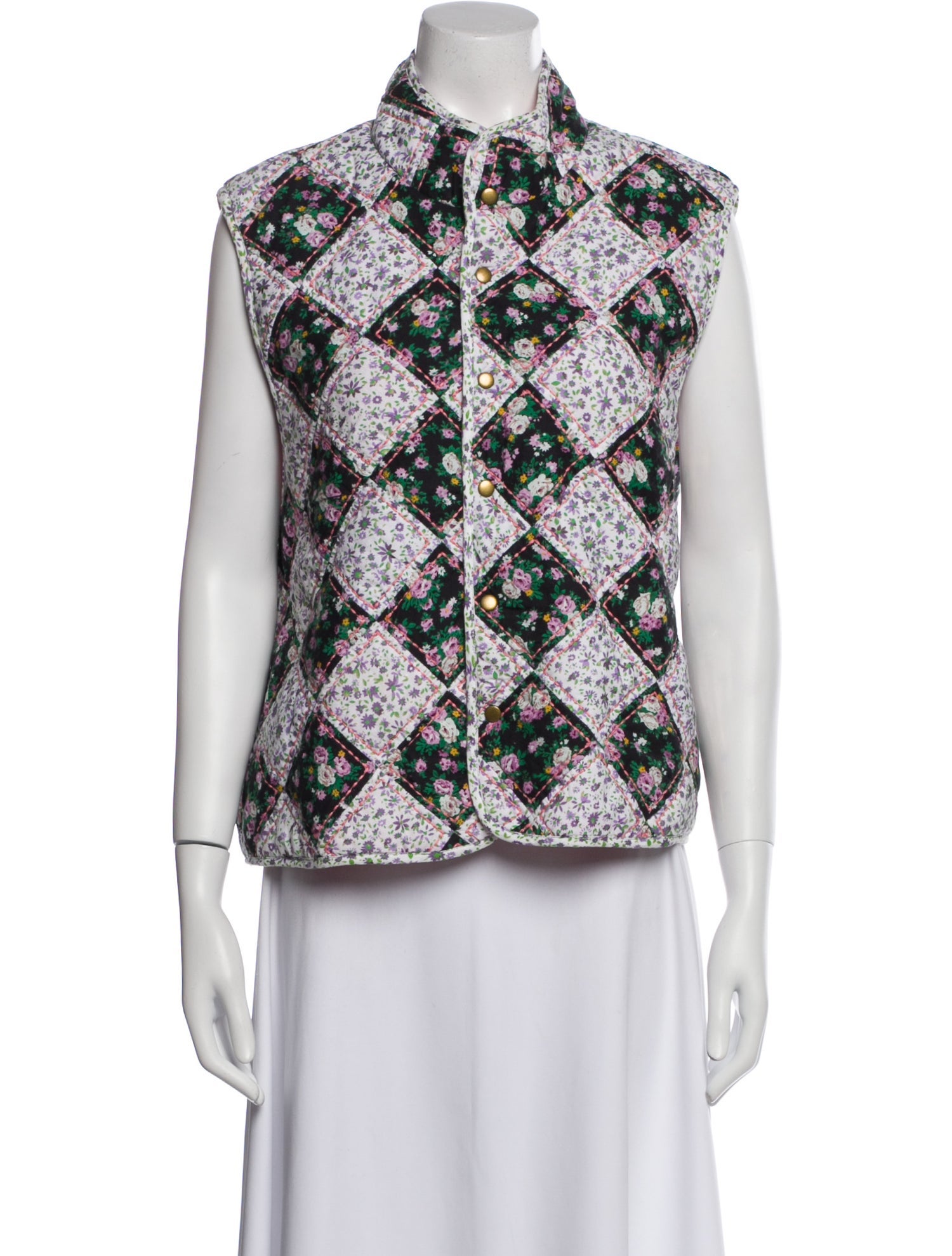 Clare V. Floral Print Vest
