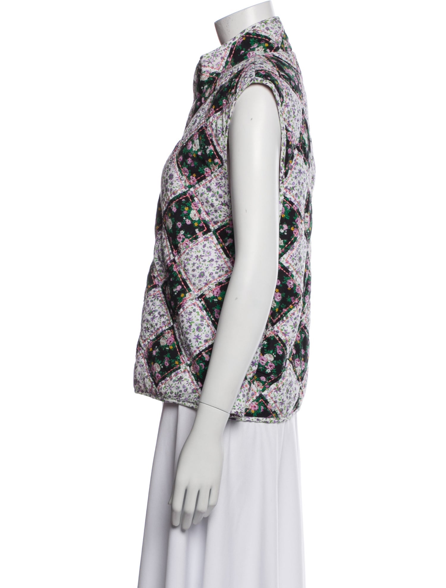 Clare V. Floral Print Vest