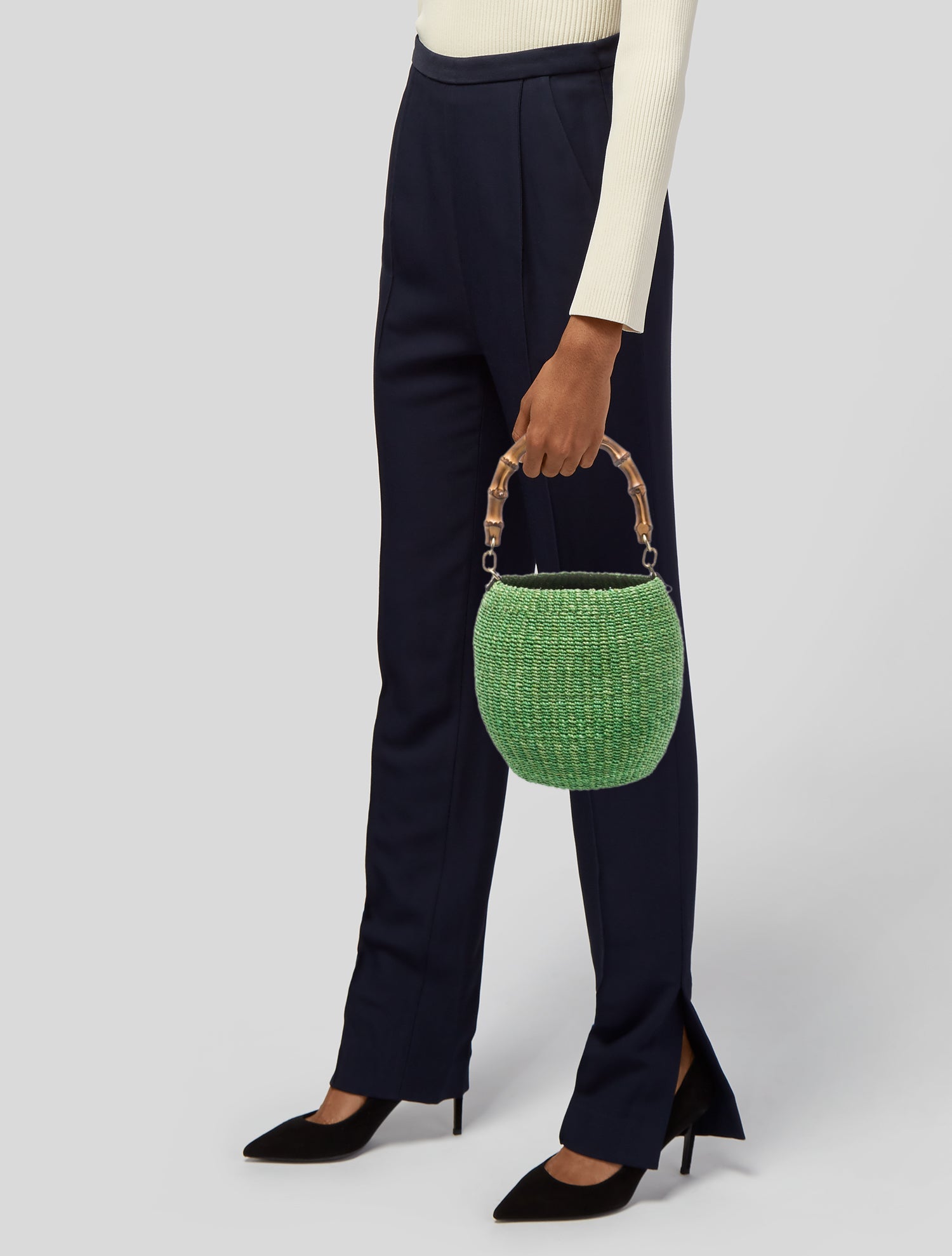 Clare V. Raffia Top Handle Bag