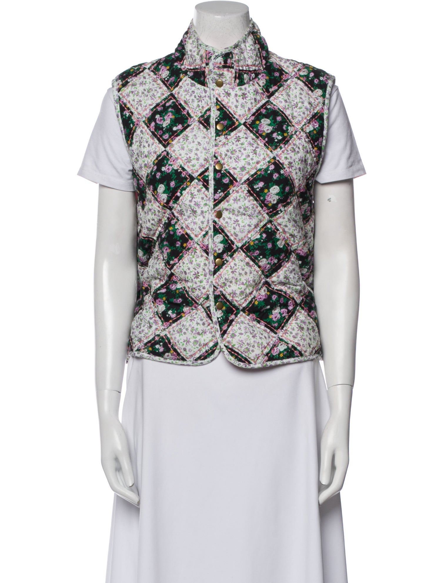 Clare V. Floral Print Vest