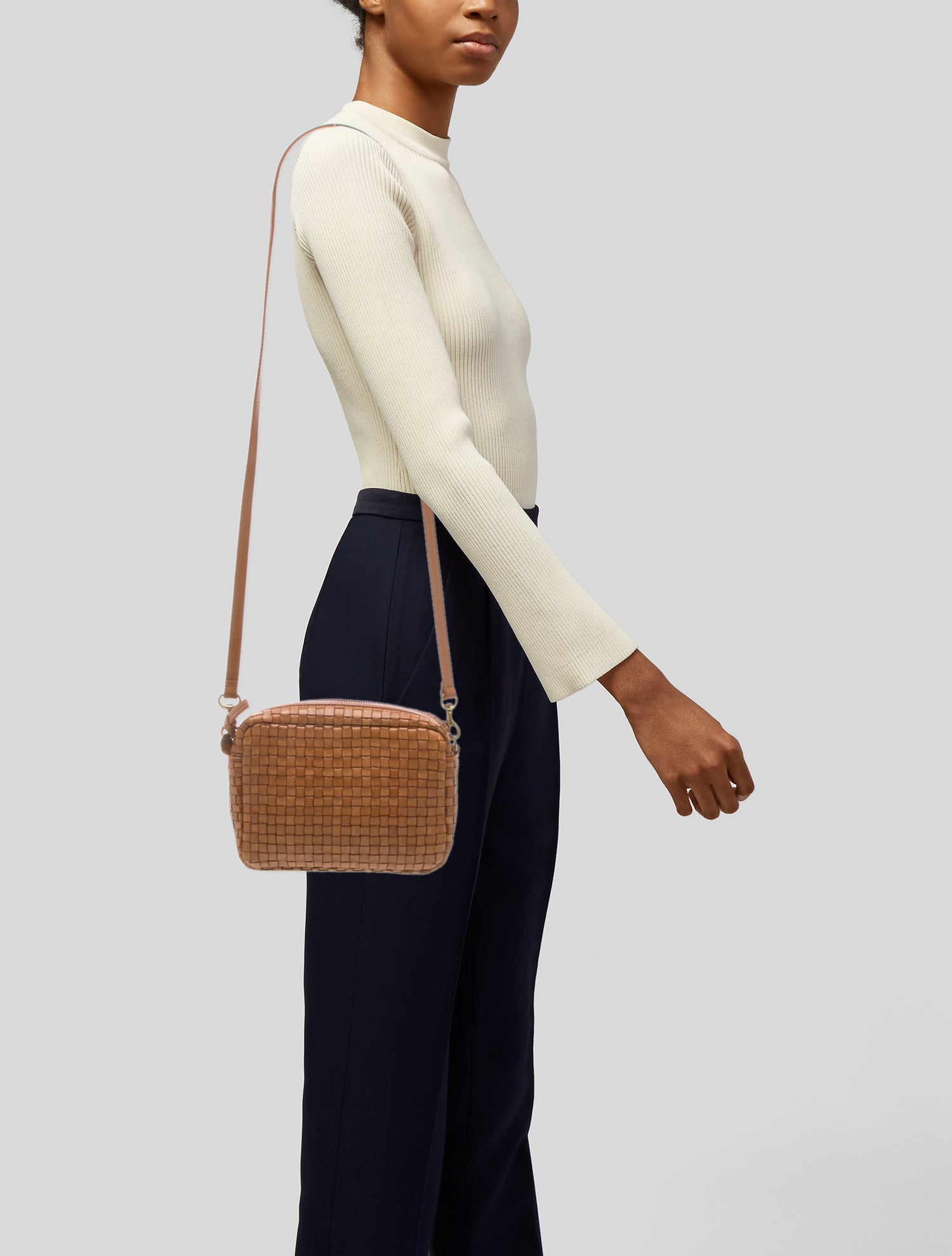 Clare V. Leather Crossbody Bag