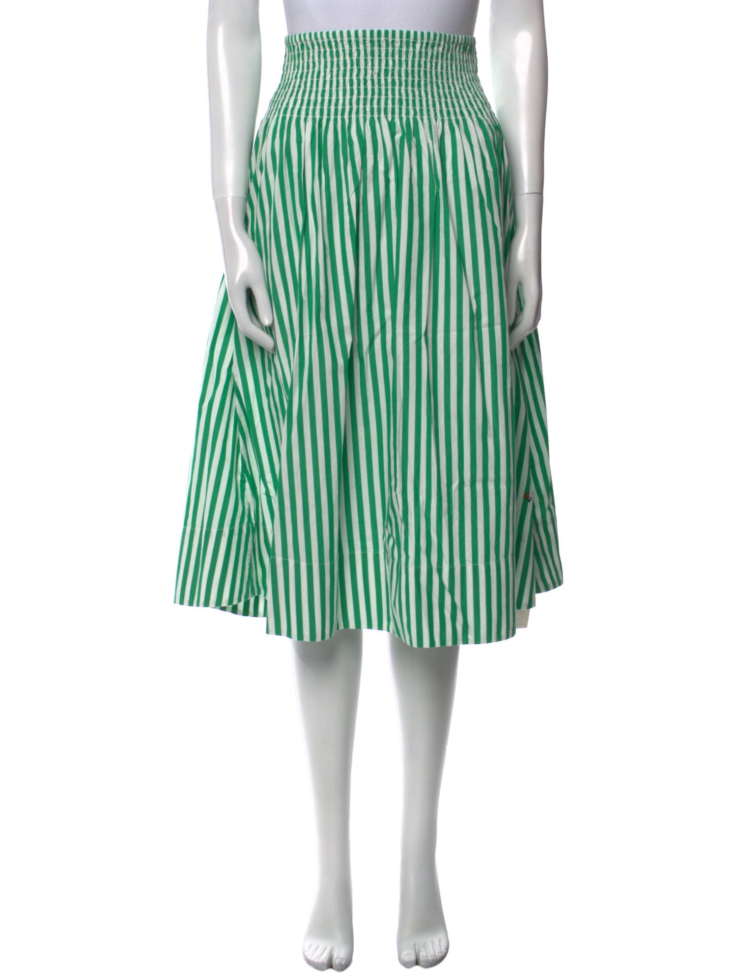 Clare V. Striped Midi Length Skirt