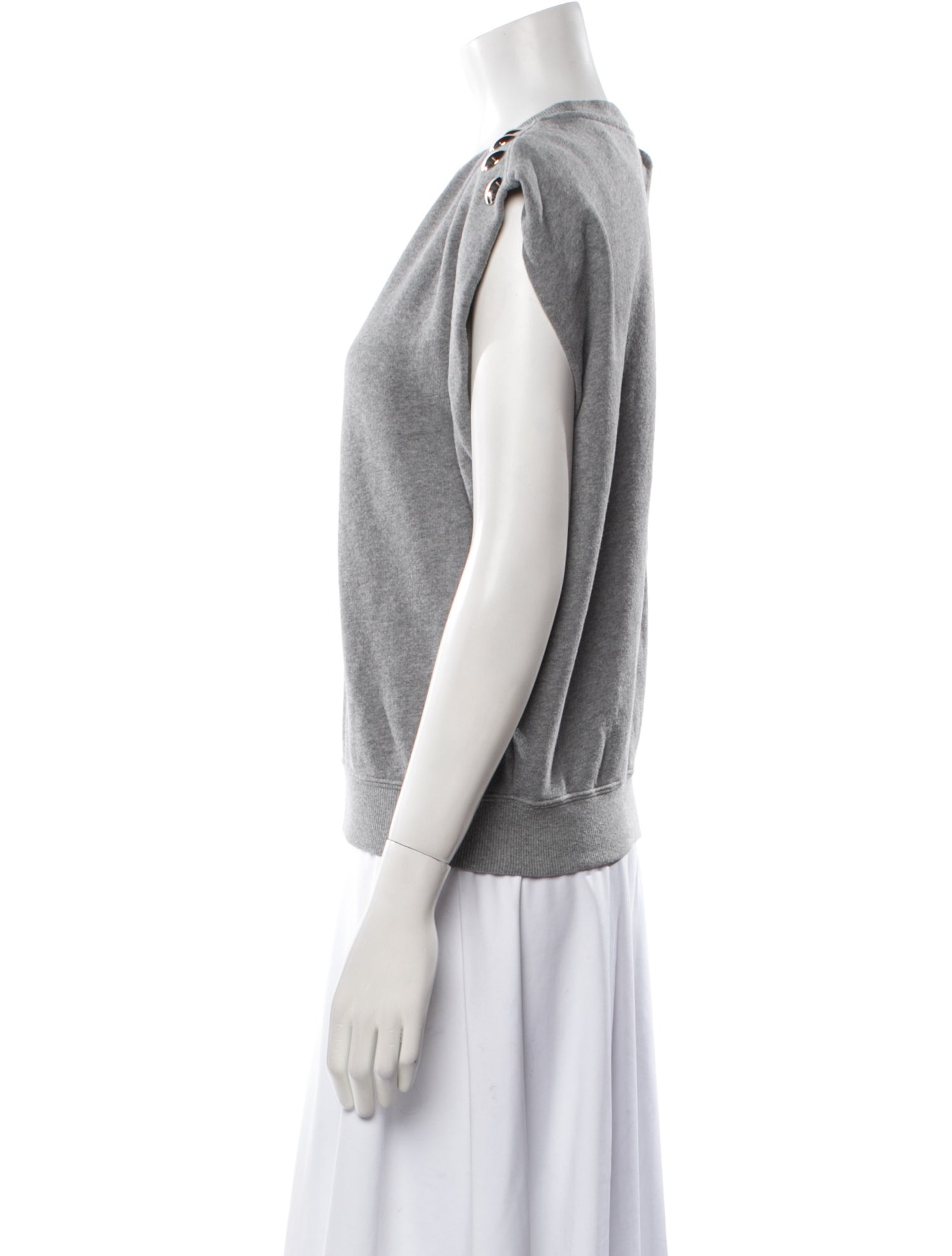 Clare V. Crew Neck Short Sleeve Sweatshirt