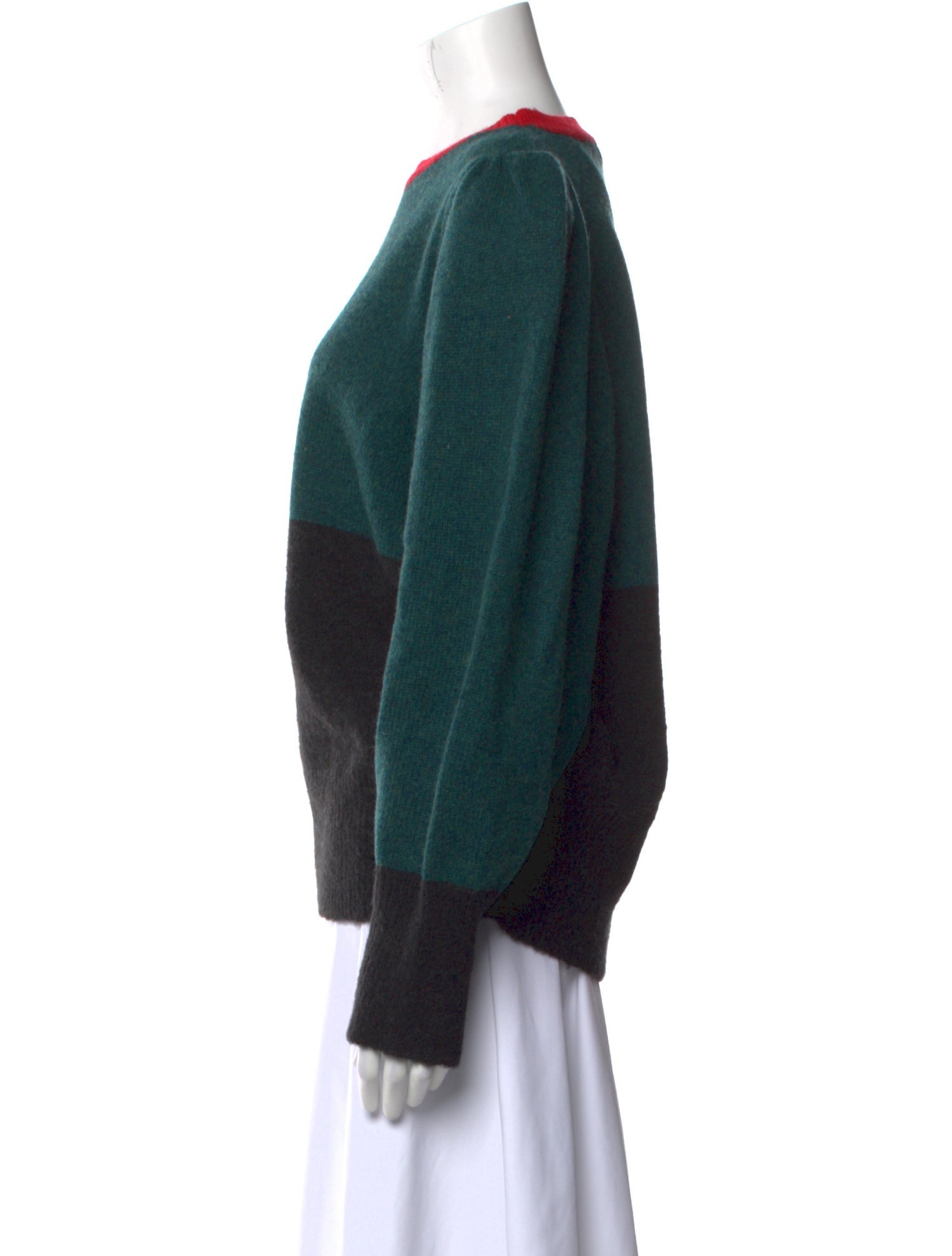 Clare V. Wool Colorblock Pattern Sweater w/ Tags