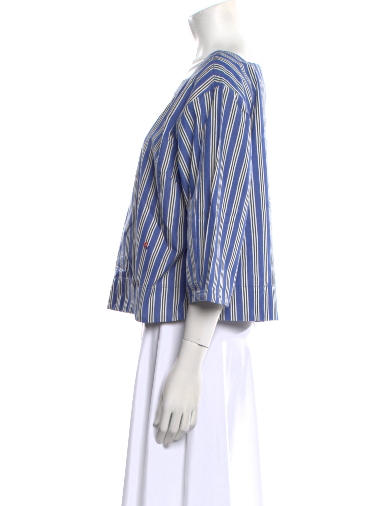 Clare V. Striped Square Neckline Crop Top w/ Tags