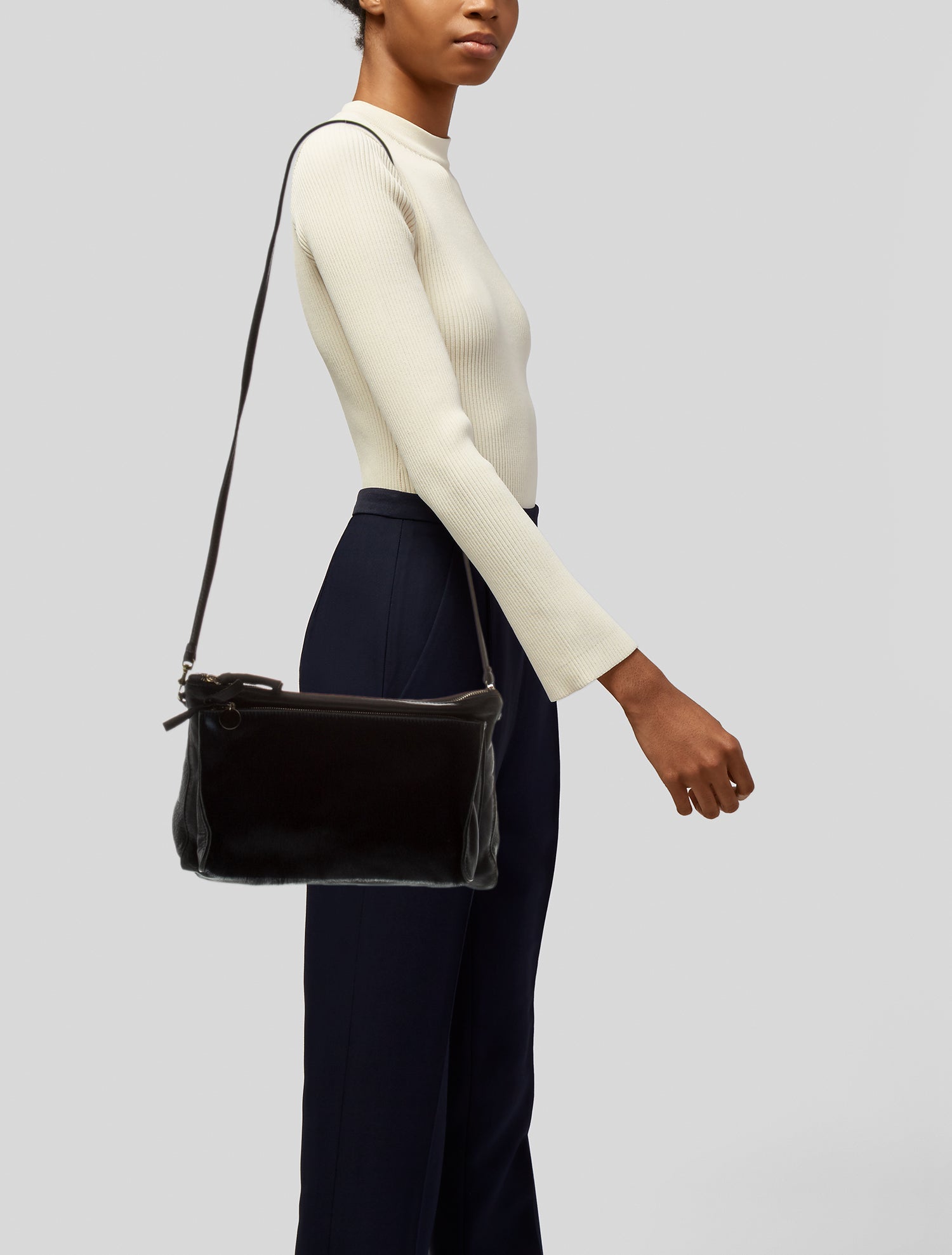 Clare V. Ponyhair Crossbody Bag