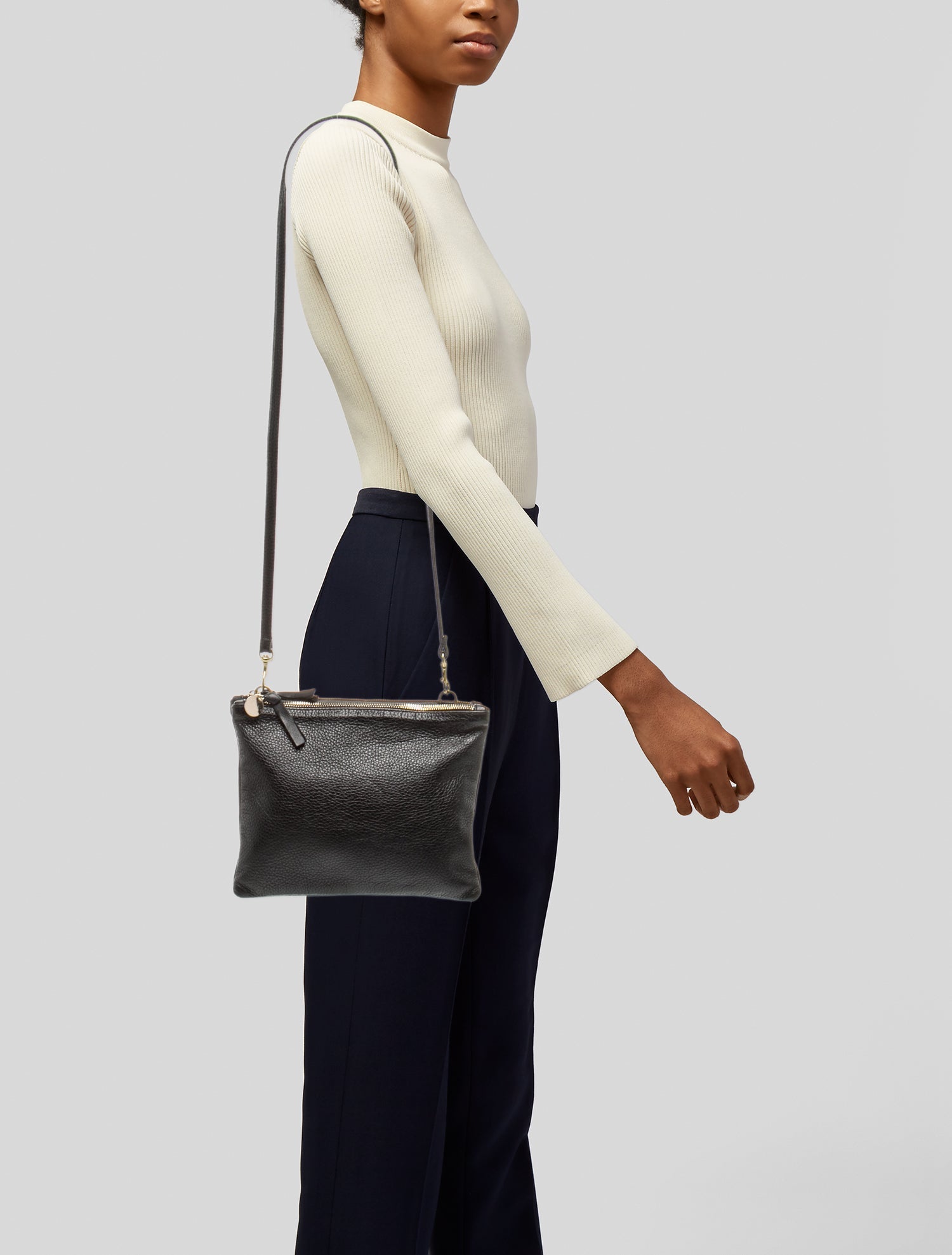 Clare V. Leather Crossbody Bag