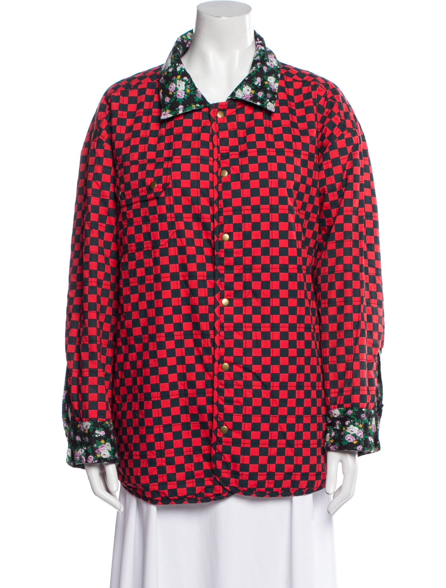 Clare V. Plaid Print Jacket
