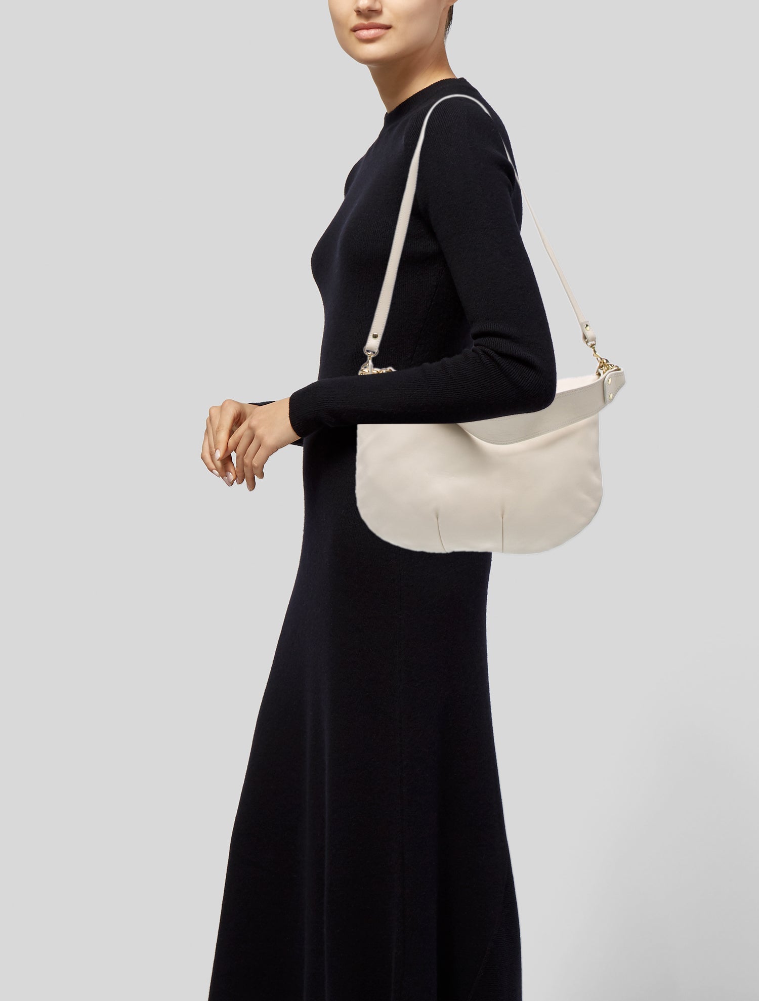 Clare V. Leather Shoulder Bag