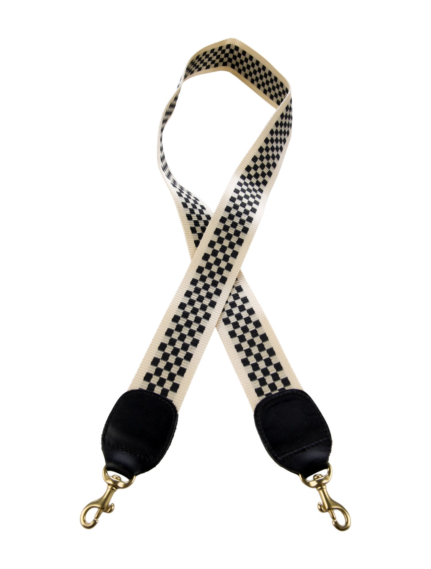 Clare V. neutral and pattern handbag strap