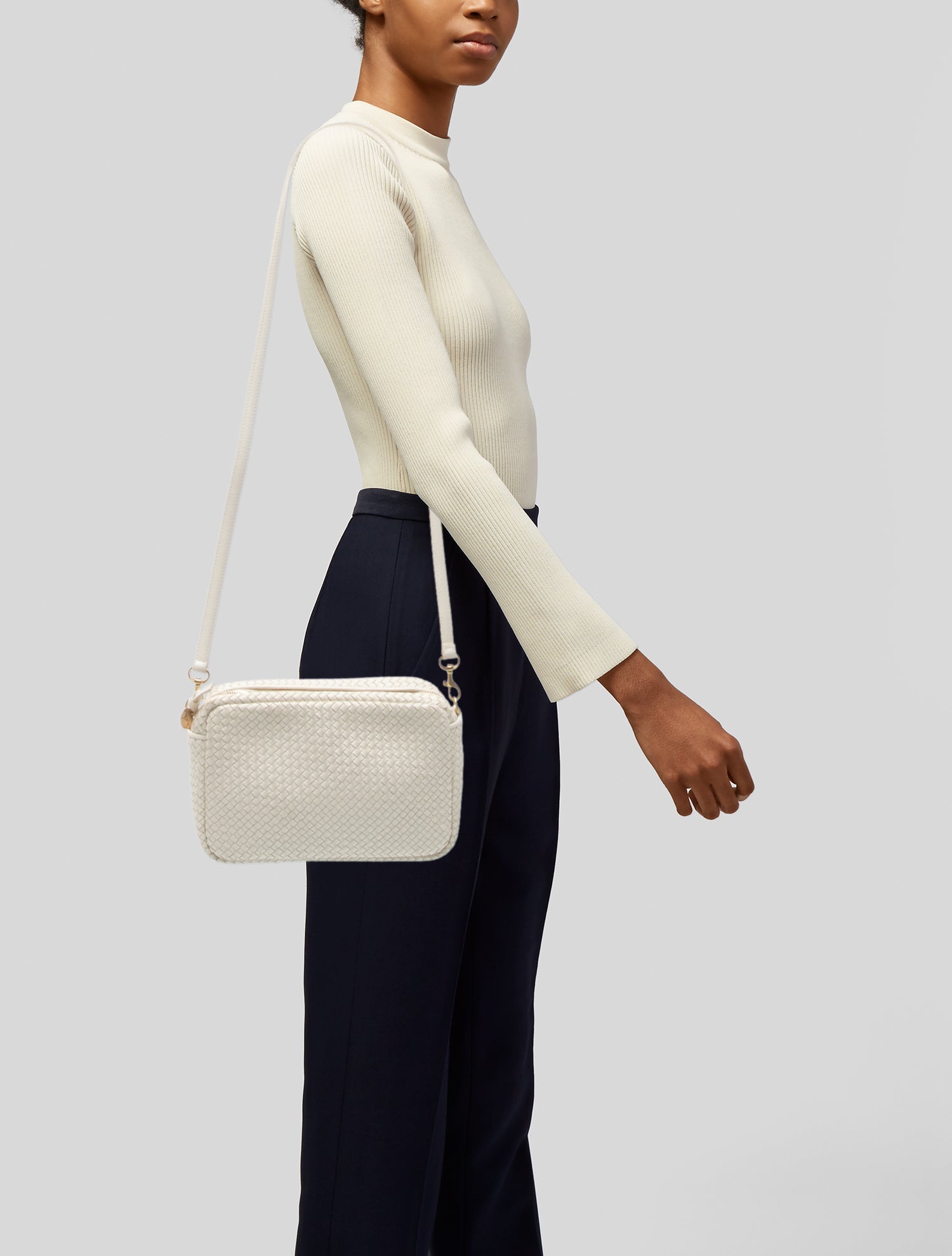 Clare V. Leather Crossbody Bag