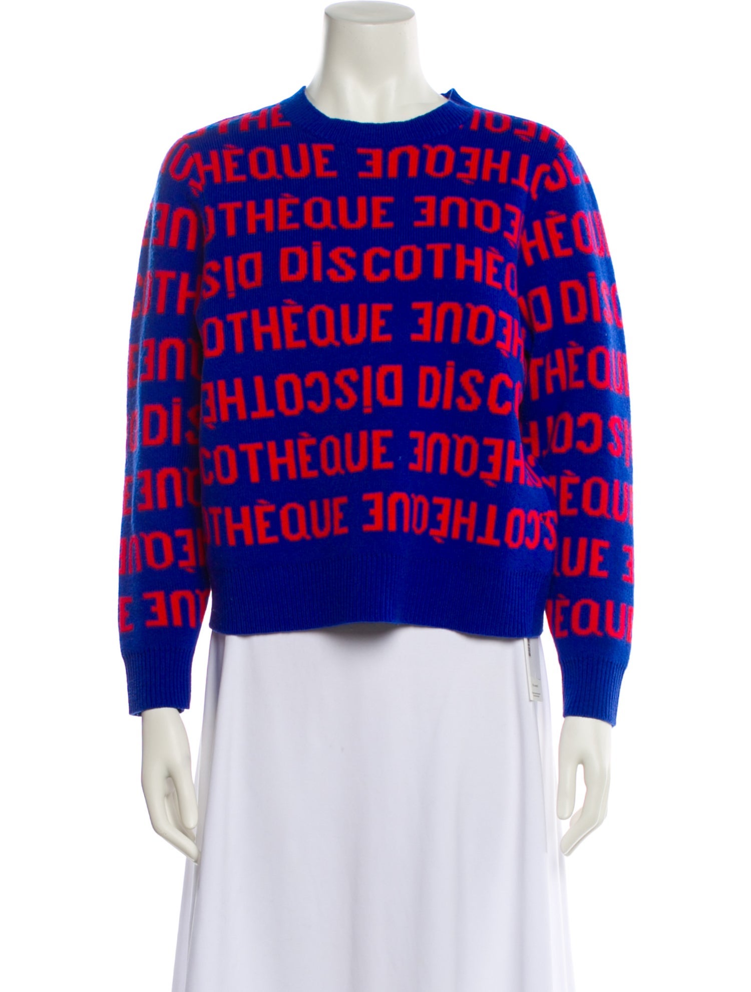 Clare V. Wool Graphic Print Sweater