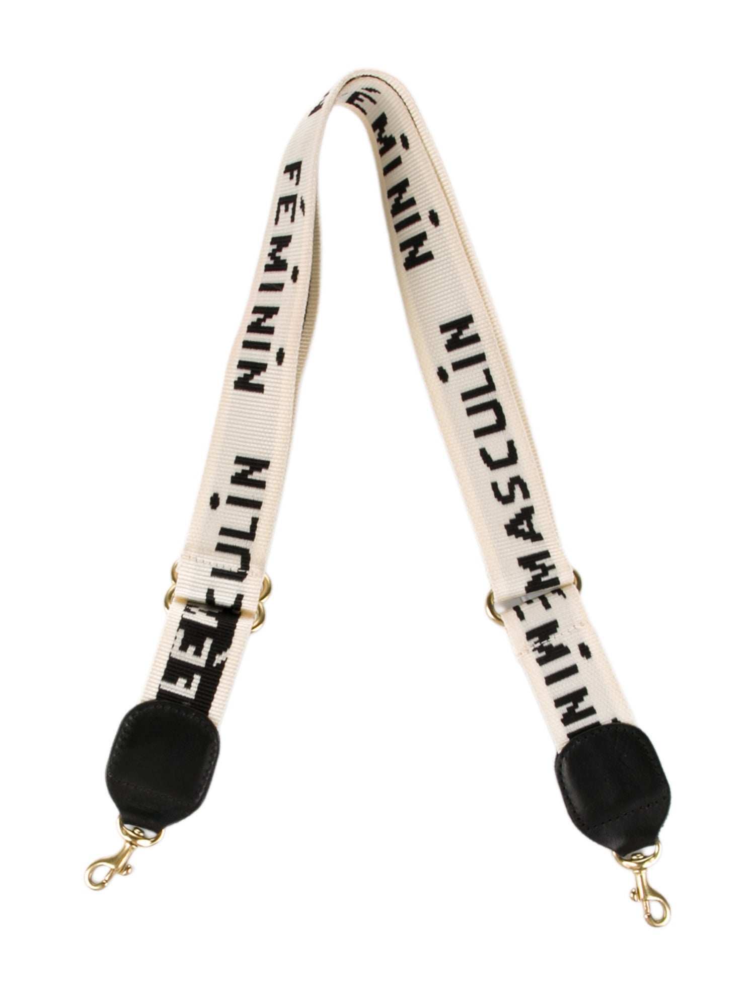 Clare V. Pattern Print Fabric Bag Strap