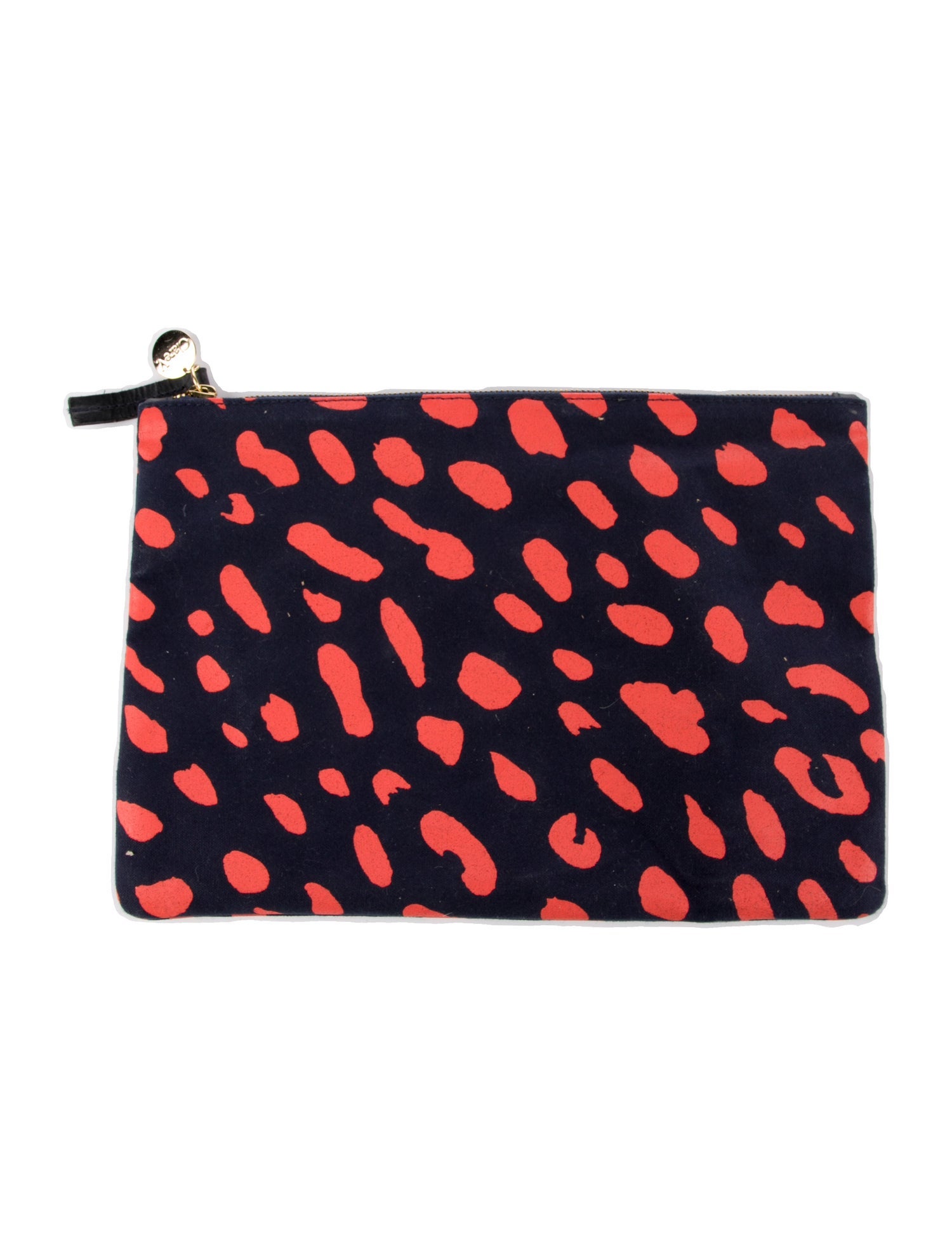 Clare V. pattern print cosmetic bag