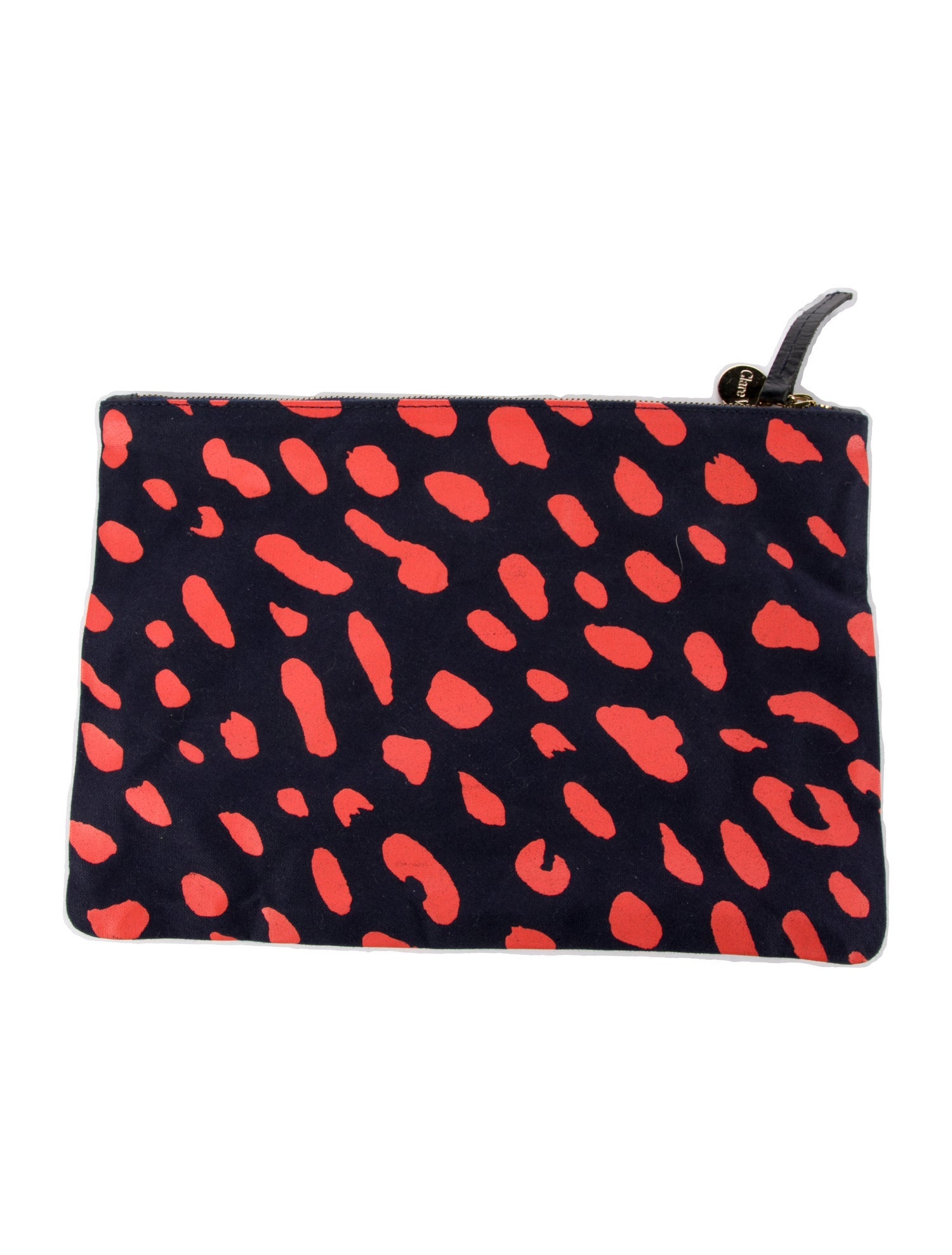 Clare V. pattern print cosmetic bag