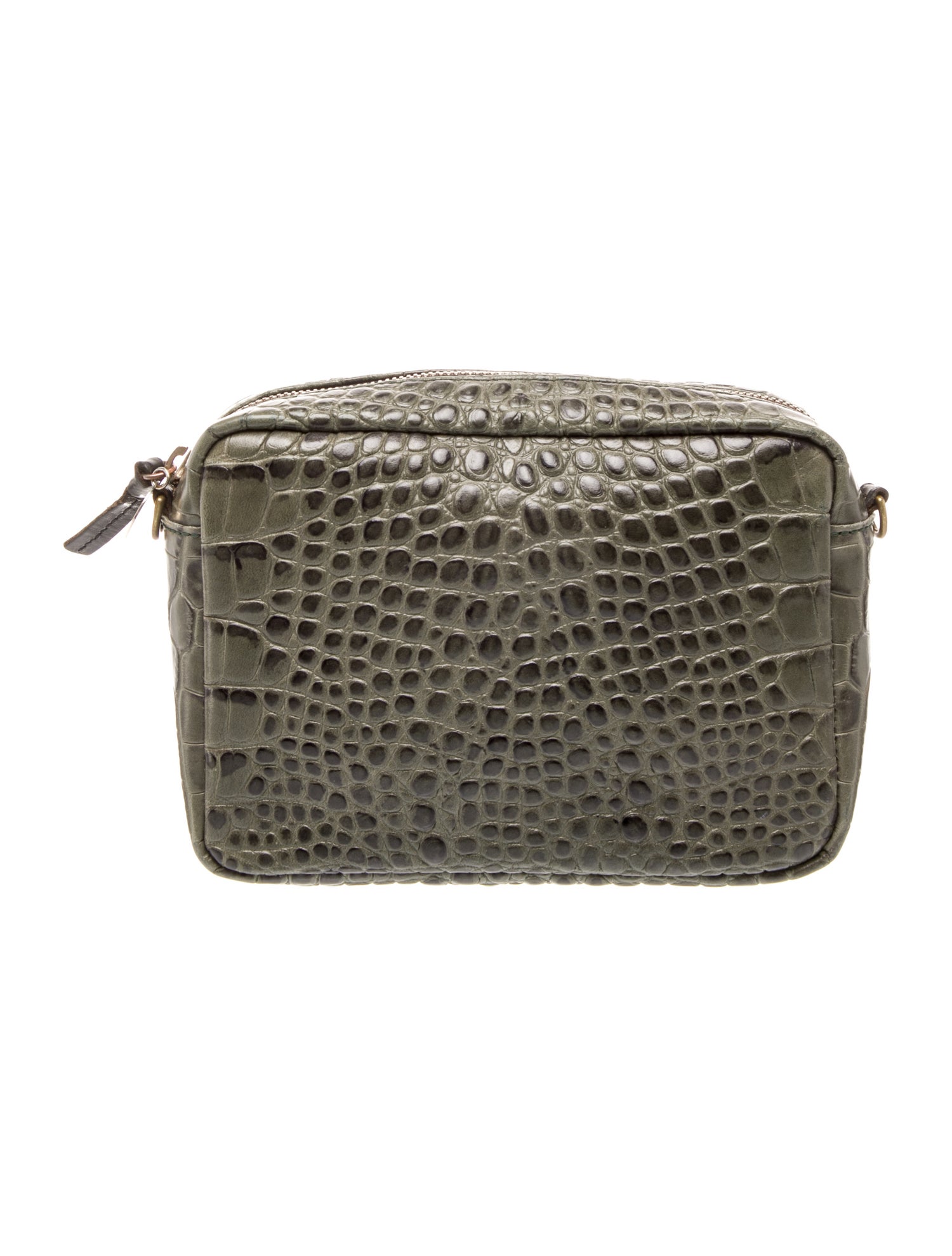 Clare V. Embossed Leather Crossbody Bag