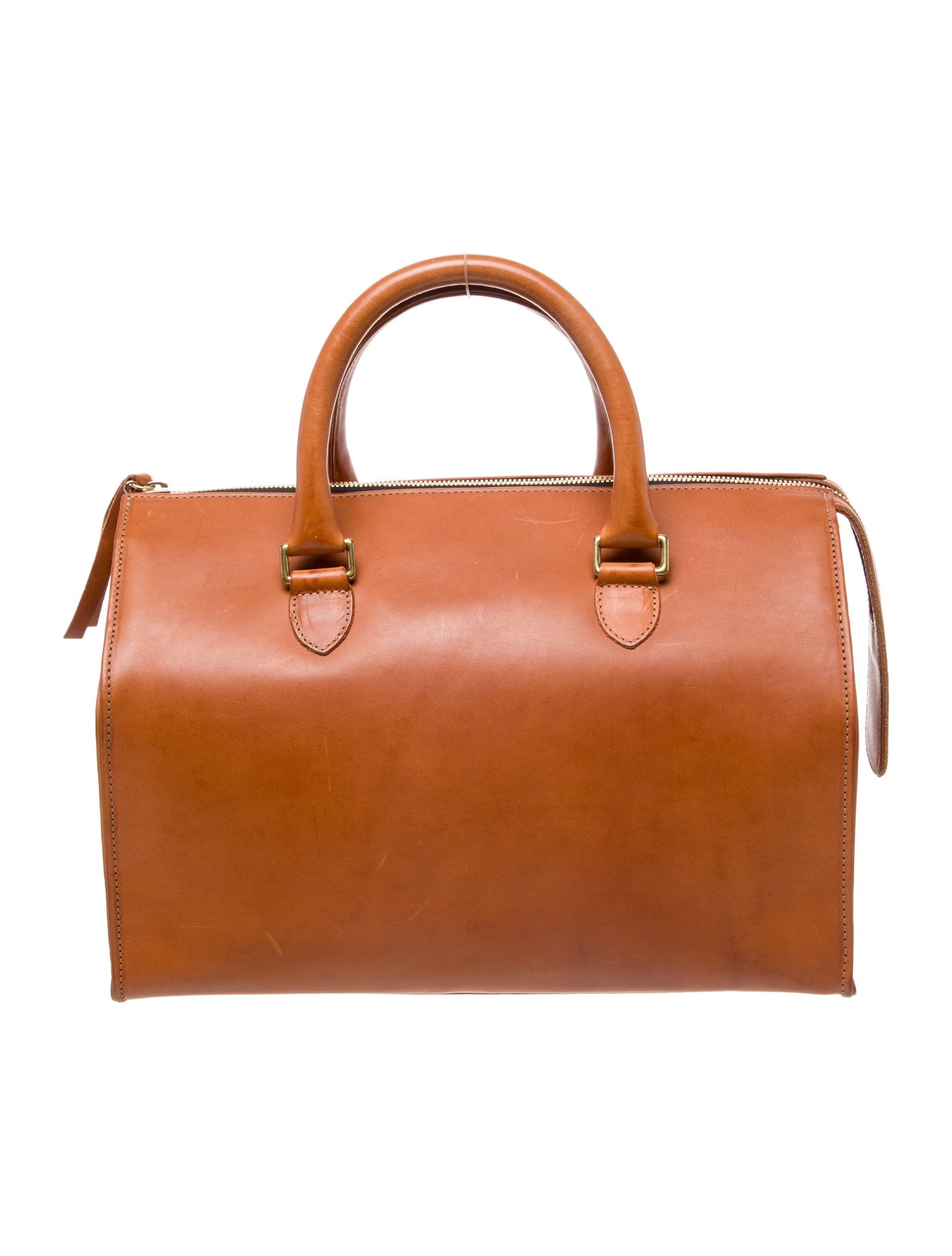 Clare V. Leather Top Handle Bag