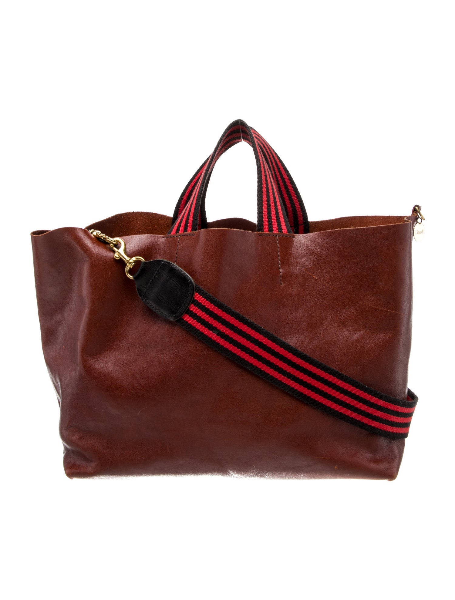 Clare V. Leather Top Handle Bag