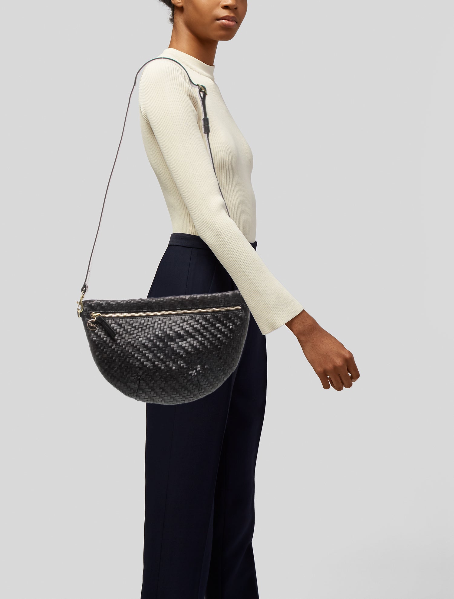 Clare V. Leather Crossbody Bag