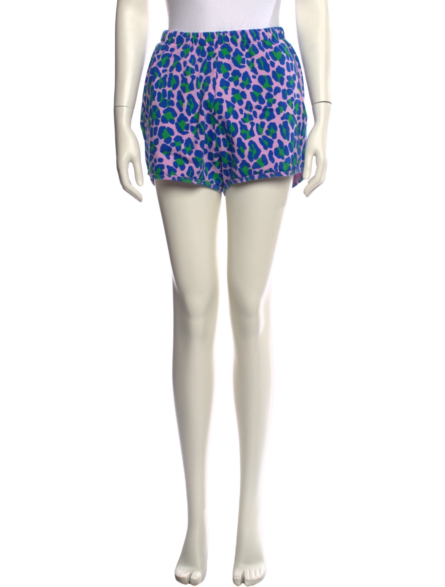 Clare V. Animal Print Mini Shorts