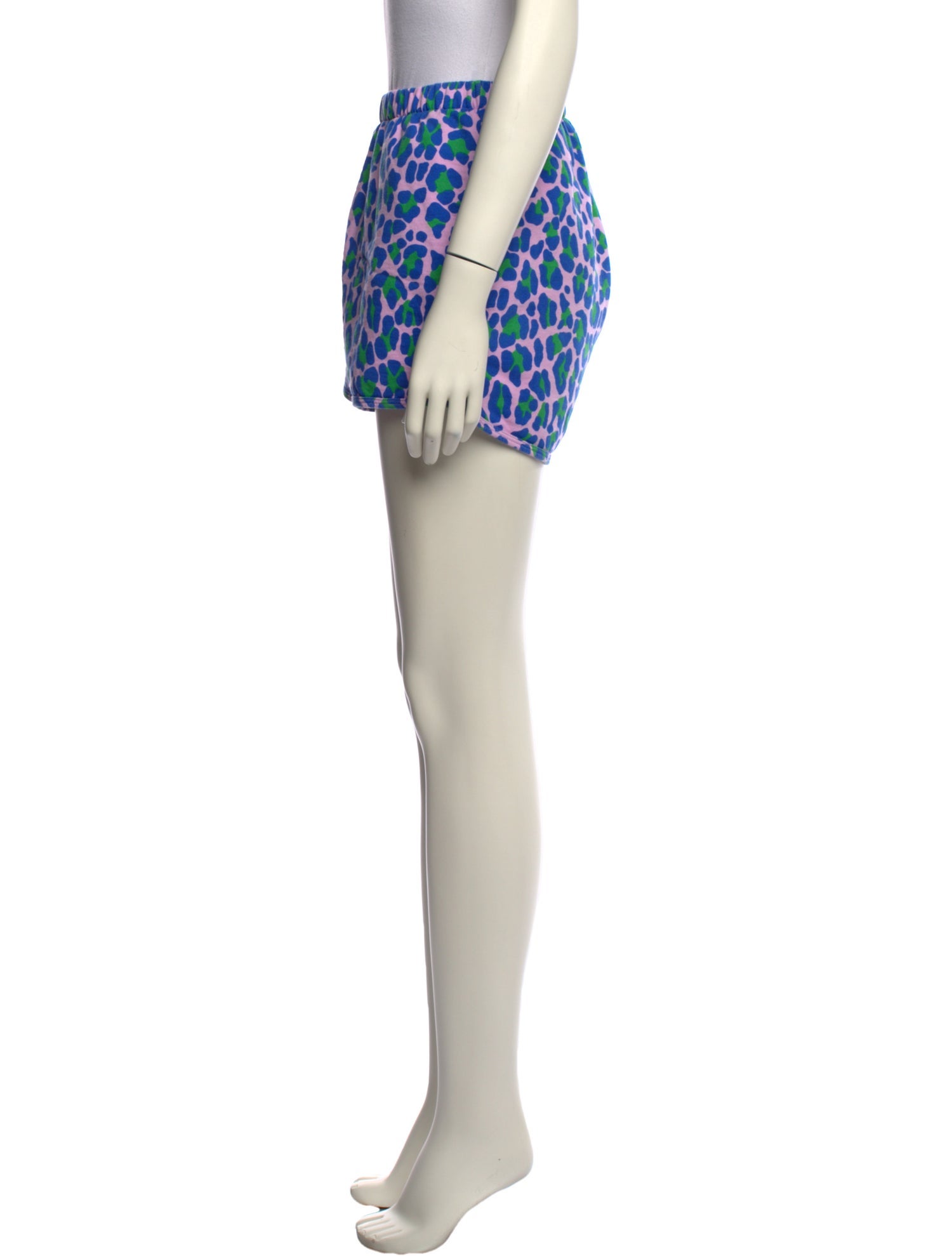 Clare V. Animal Print Mini Shorts