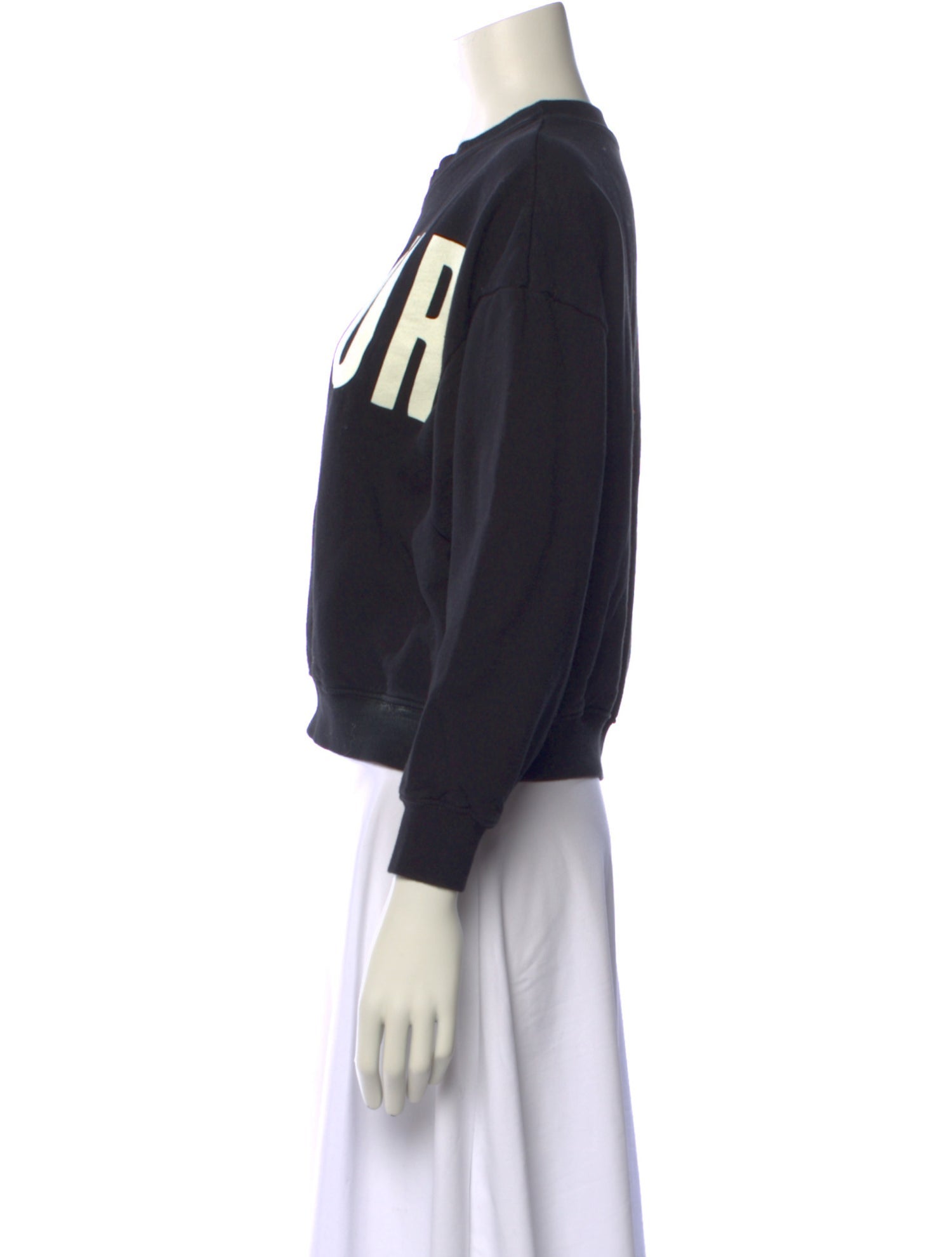 Clare V. Graphic Print Crew Neck Sweatshirt