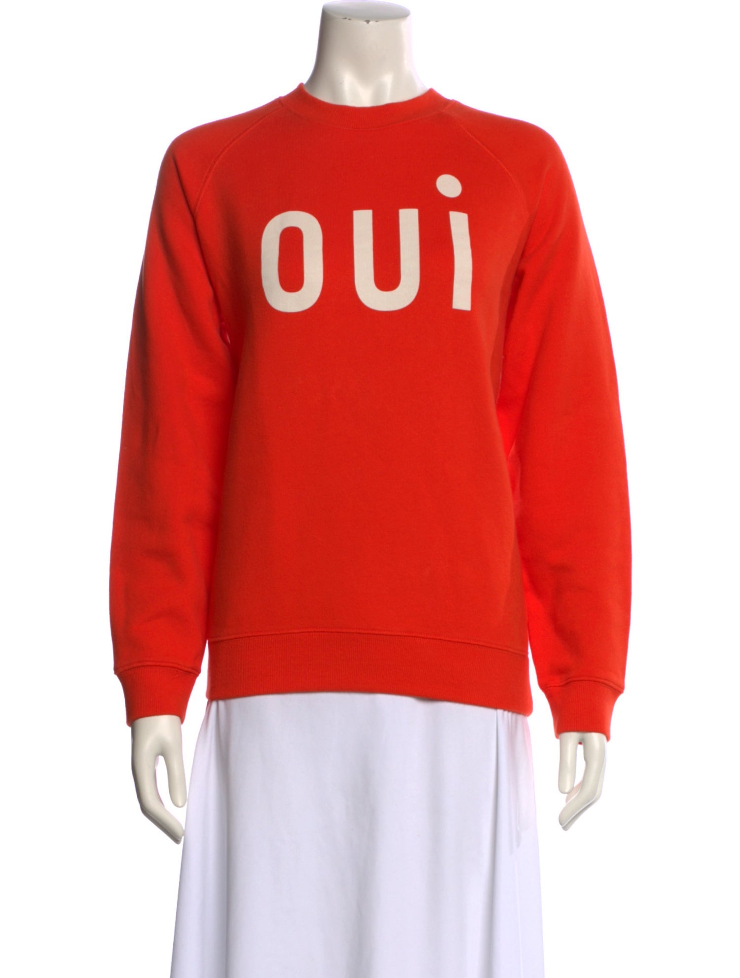 Clare V. Graphic Print Crew Neck Sweatshirt