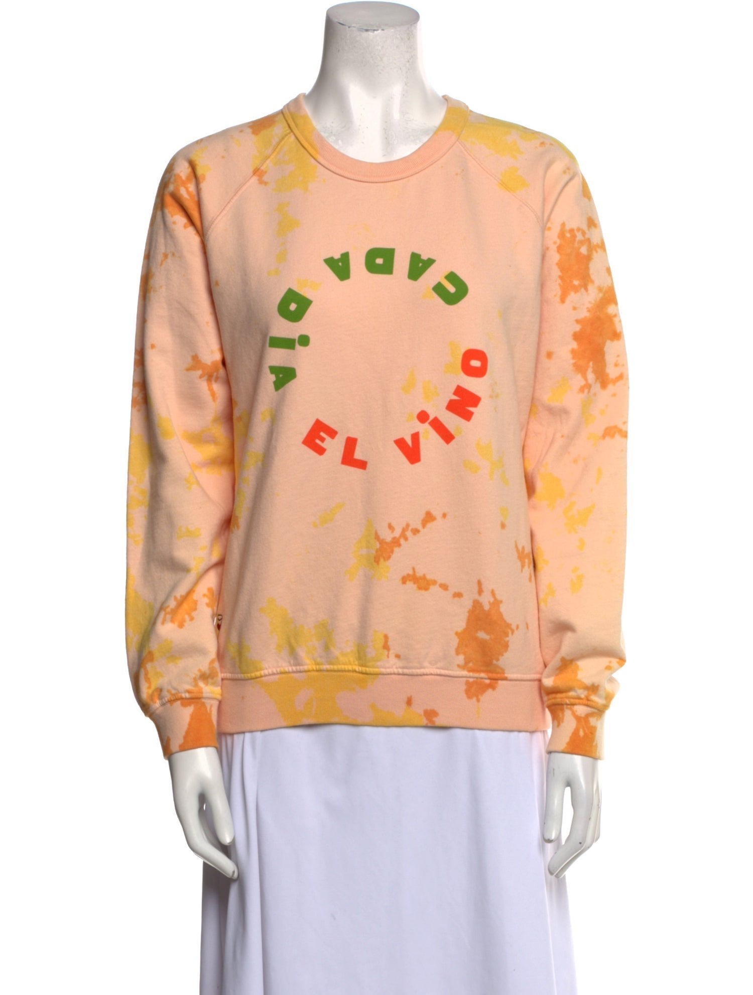 Clare V. Printed Crew Neck Sweatshirt