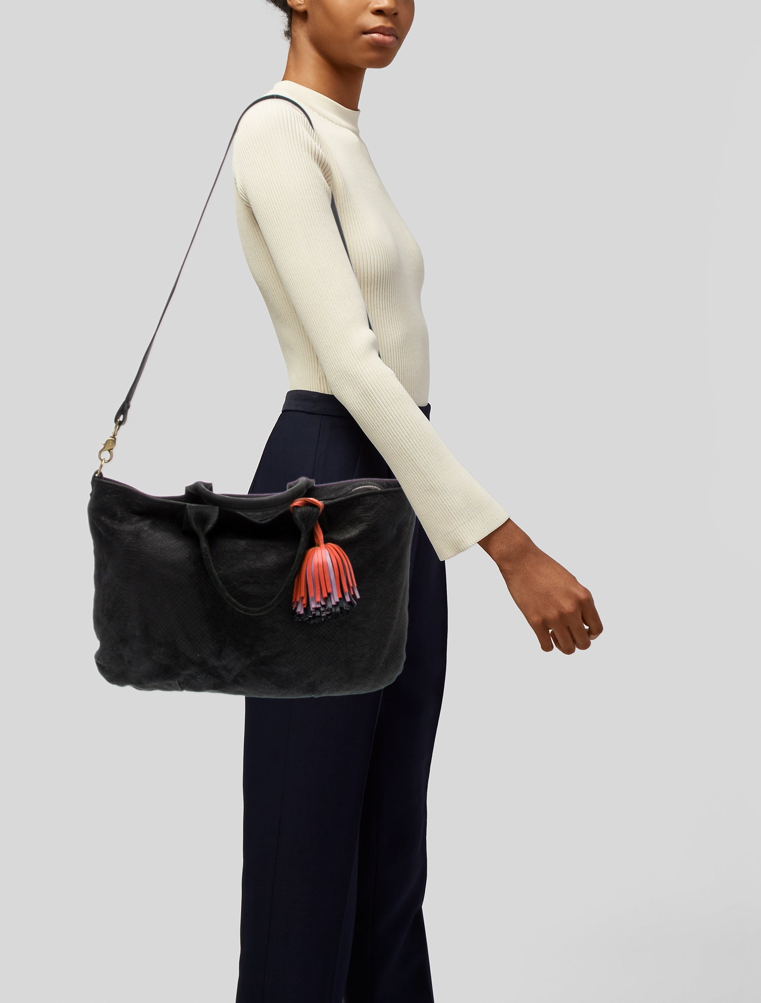 Clare V. Leather Weekender Bag