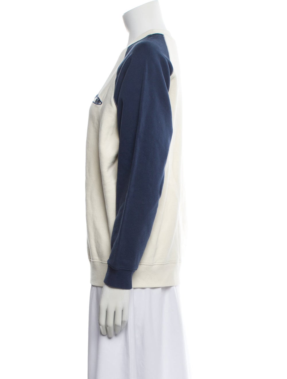 Clare V. Colorblock Pattern Crew Neck Sweatshirt - image 2