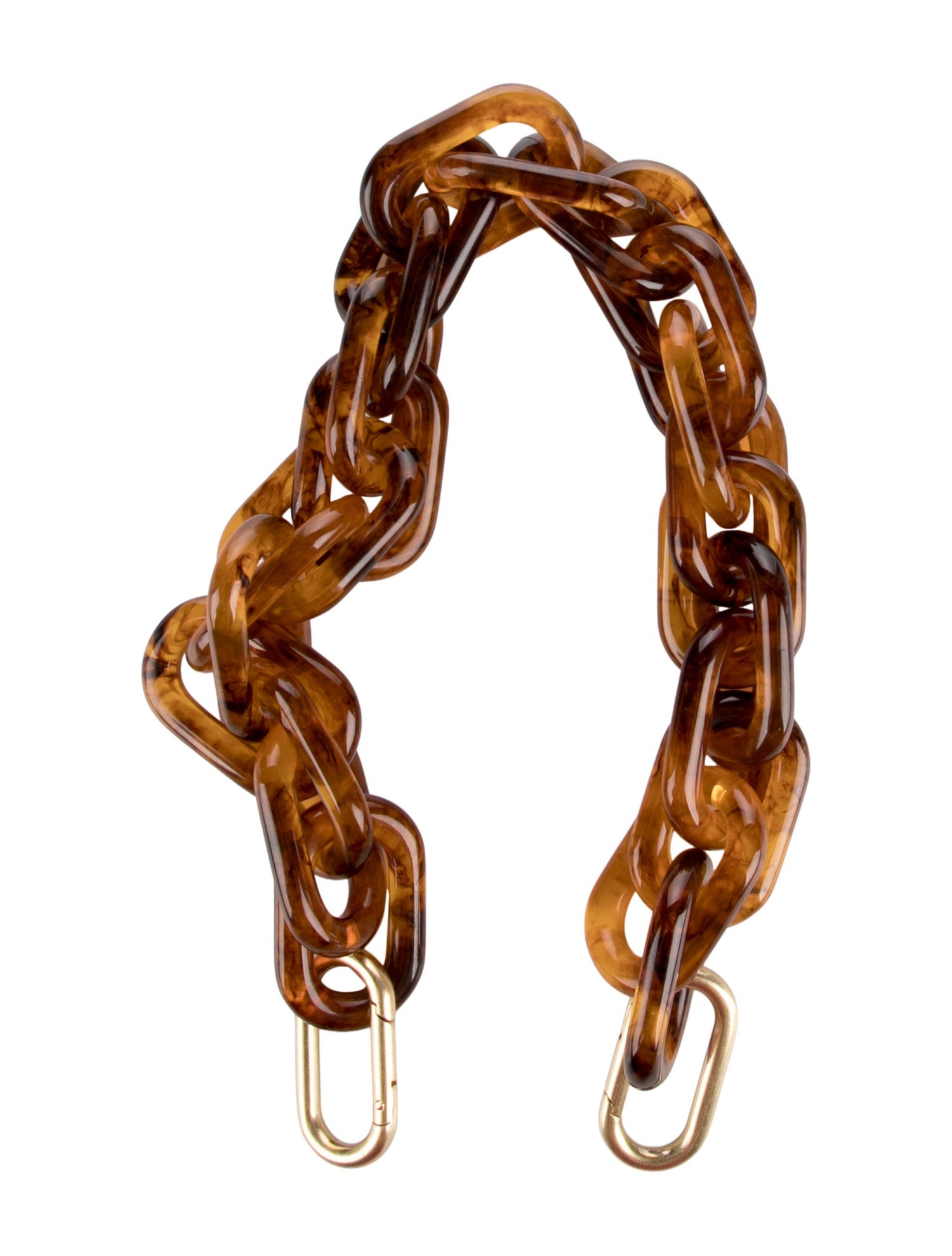 Clare V. Resin Chain-Link Bag Strap