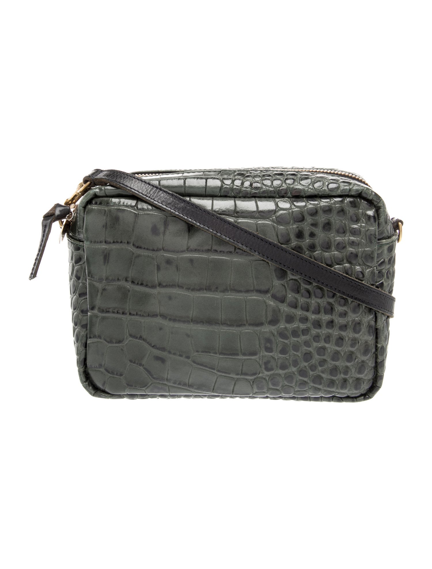 Clare V. Embossed Leather Crossbody Bag