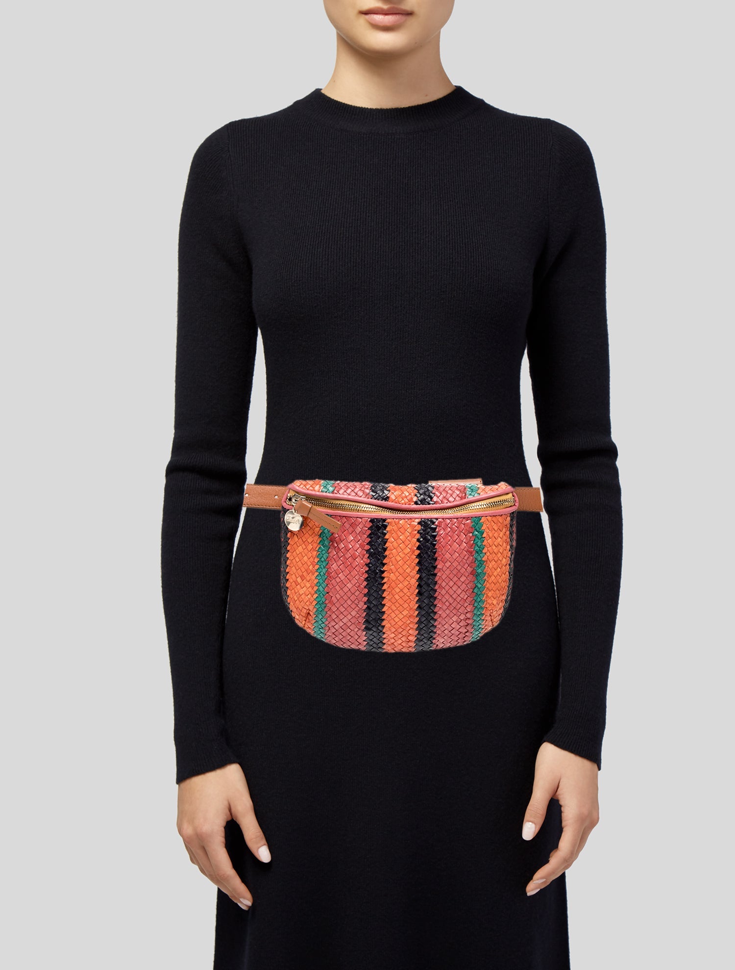 Clare V. Straw Belt Bag