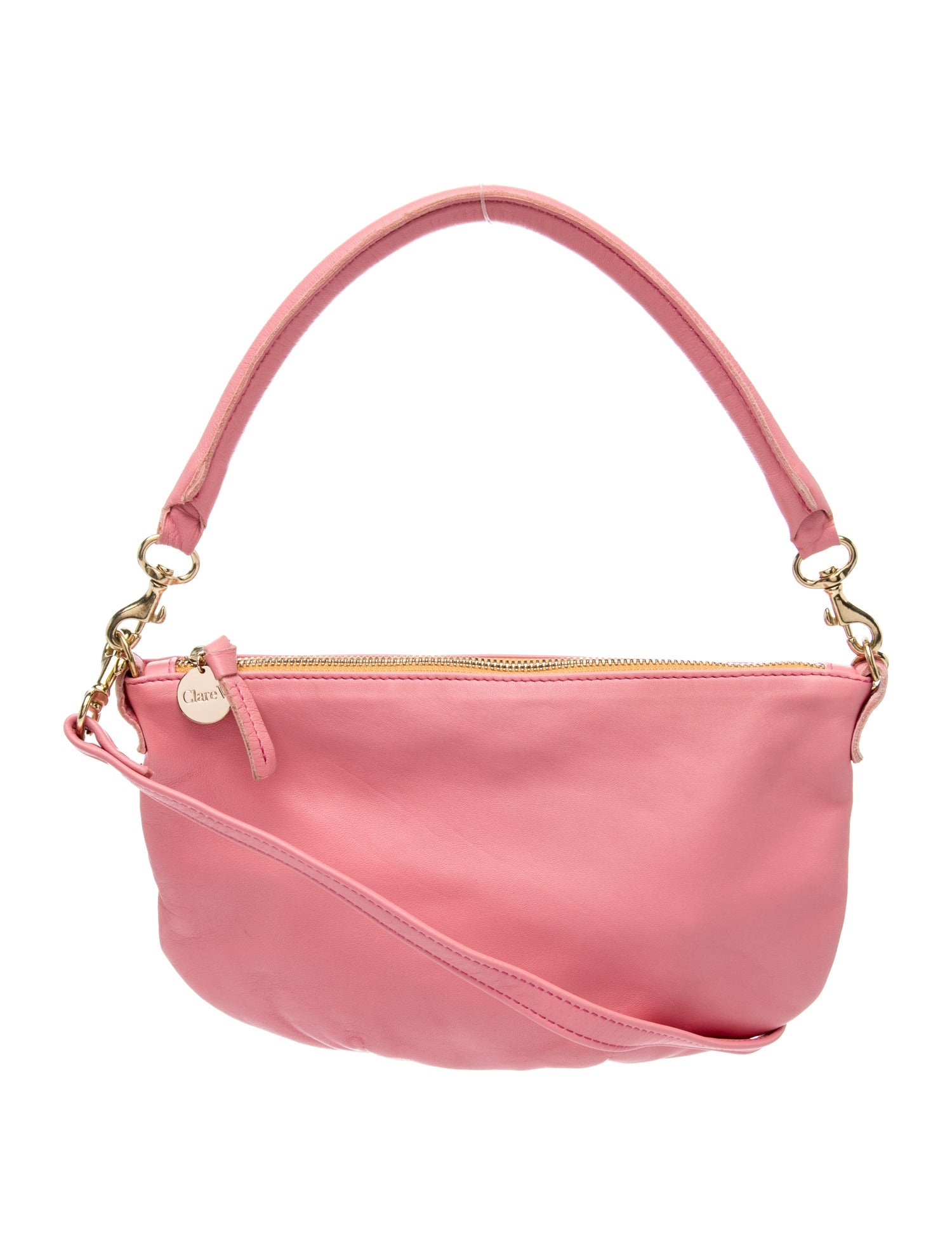 Clare V. Leather Top Handle Bag