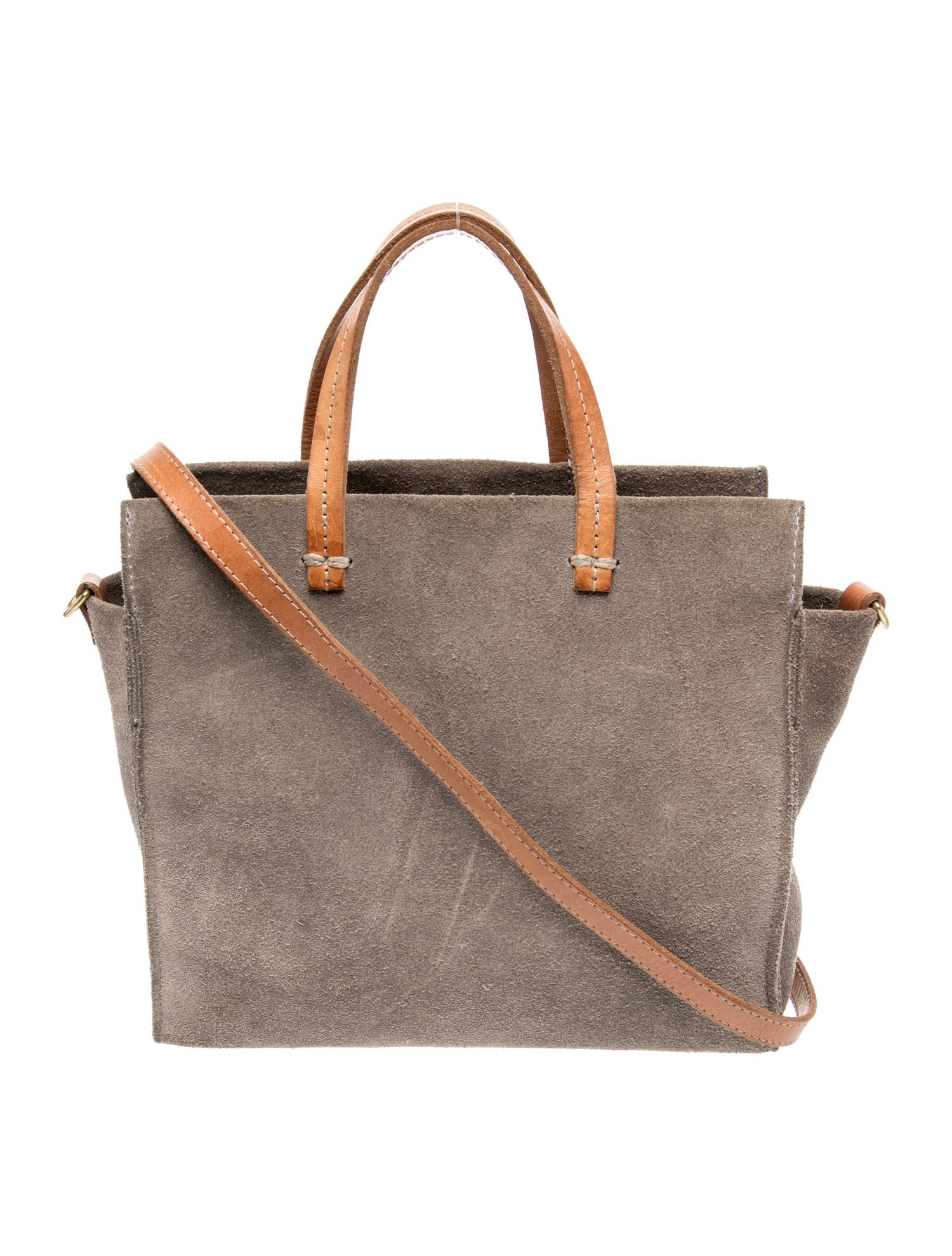 Clare V. Suede Top Handle Bag