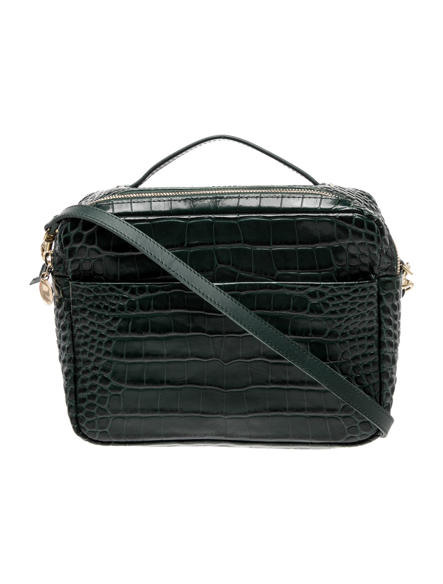 Clare V. Embossed Leather Crossbody Bag